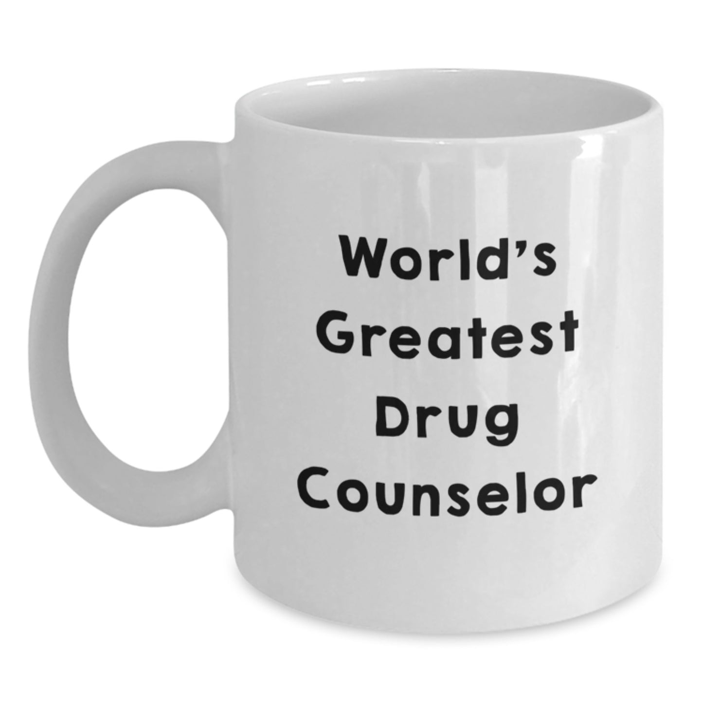 Funny World's Greatest Drug Counselor Gifts from Friends and Family for Birthday Unique Mugs - Main