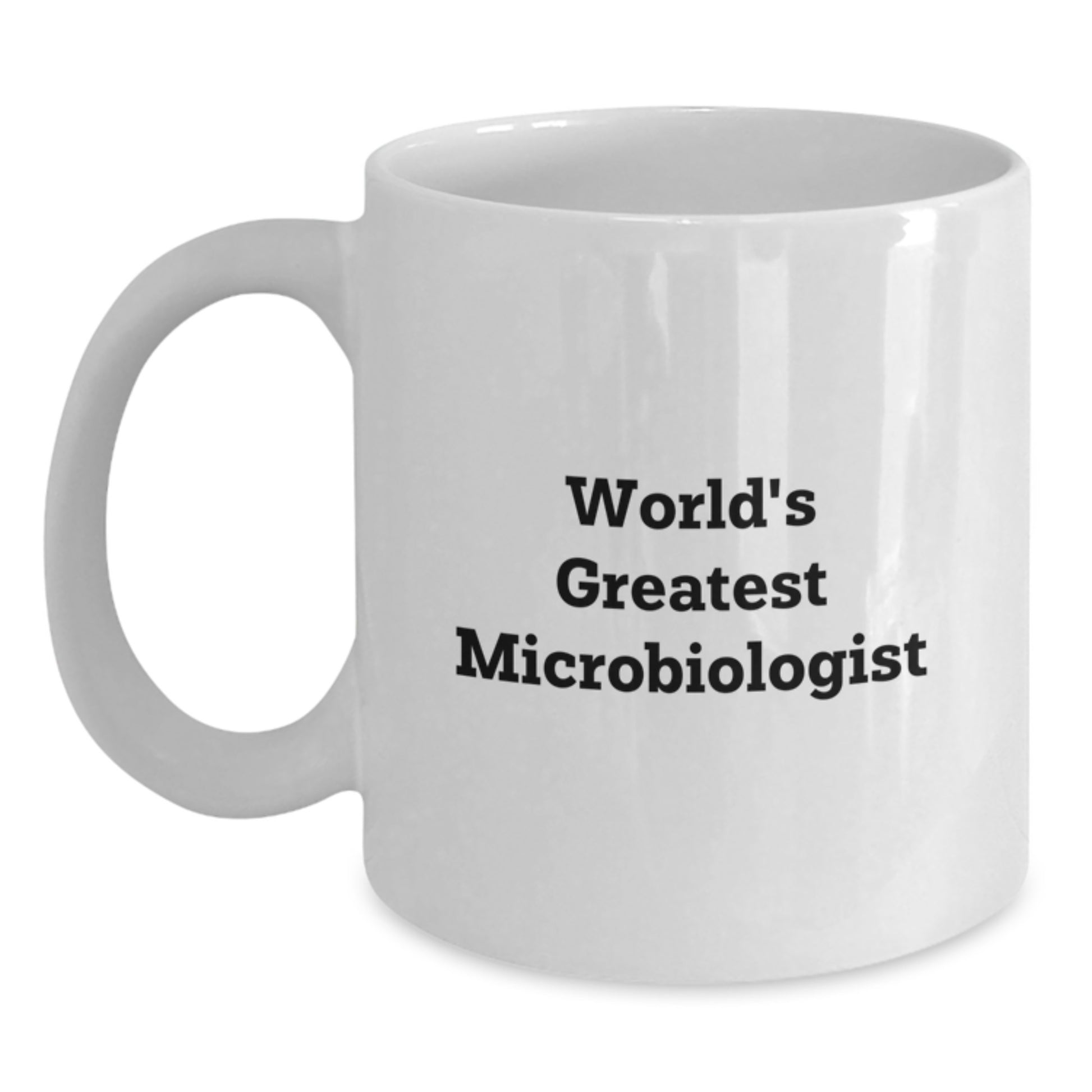 Funny World's Greatest Microbiologist Gifts for Men, Unique Christmas Unique White Coffee Mug from Friends - Main