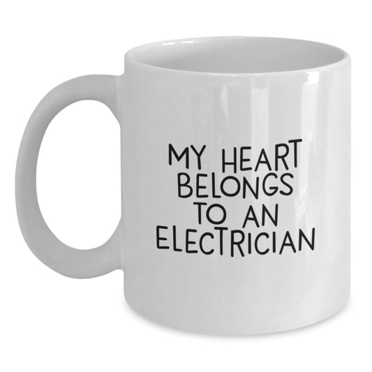 Funny Electrician White Coffee Mug Gifts from Men to Electrician Friends and Family This Christmas - Main