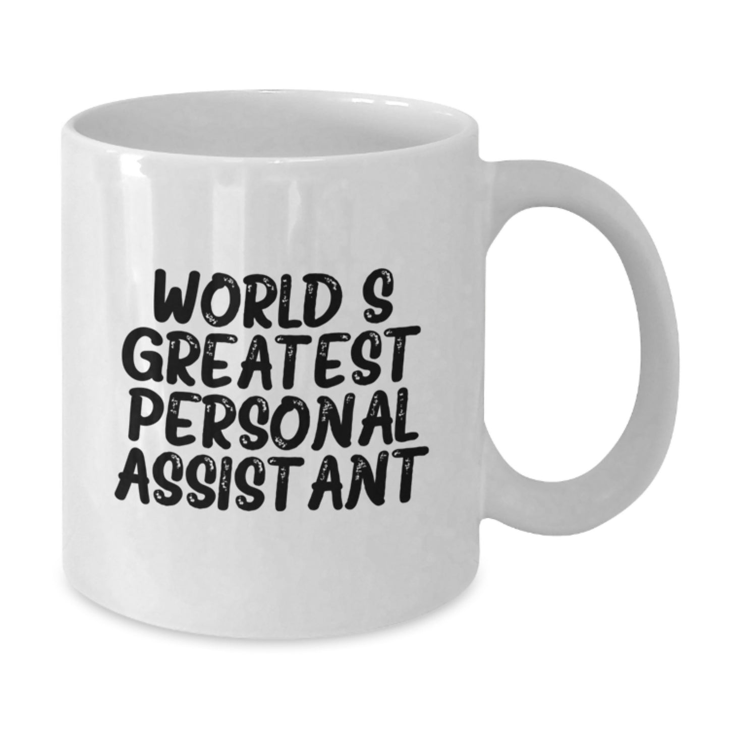 Funny Personal Assistant Gifts for Men - 'World's Greatest' White Coffee Mug, Birthday Unique Gifts from Friends, Family, Coworkers - Additional