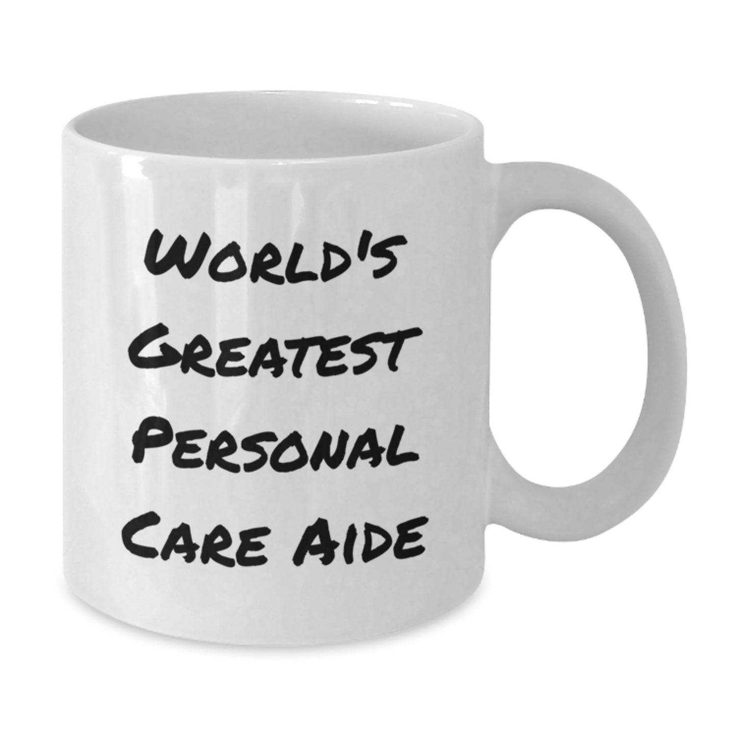 Funny, Inspirational Gifts from Men, Women to Personal Care Aide, Friends, Family - World's Greatest Personal Care Aide, White Coffee Mug - Additional