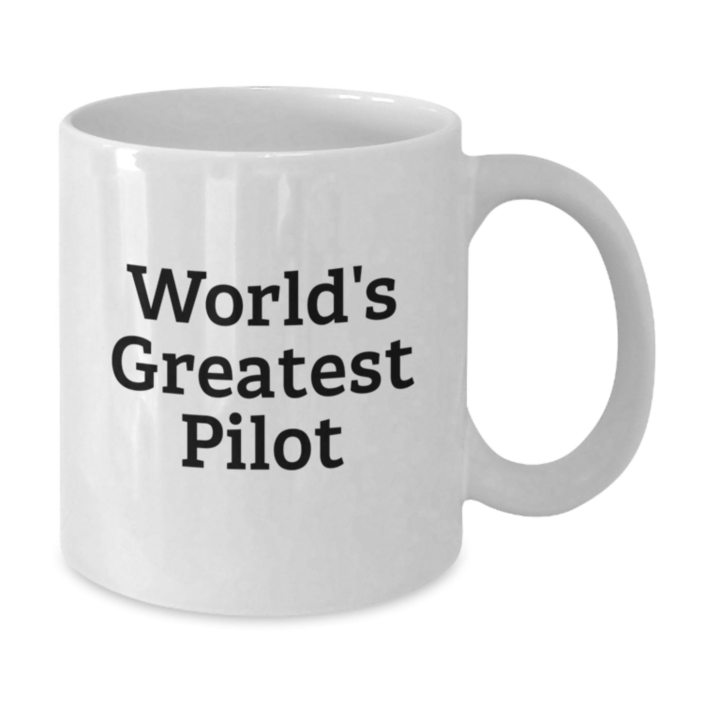 Funny Pilot Gifts, Unique White Coffee Mug for Pilot Enthusiasts, Best Christmas Unique Gifts from Friends to Pilots, 'The World's Greatest Pilot' - Additional