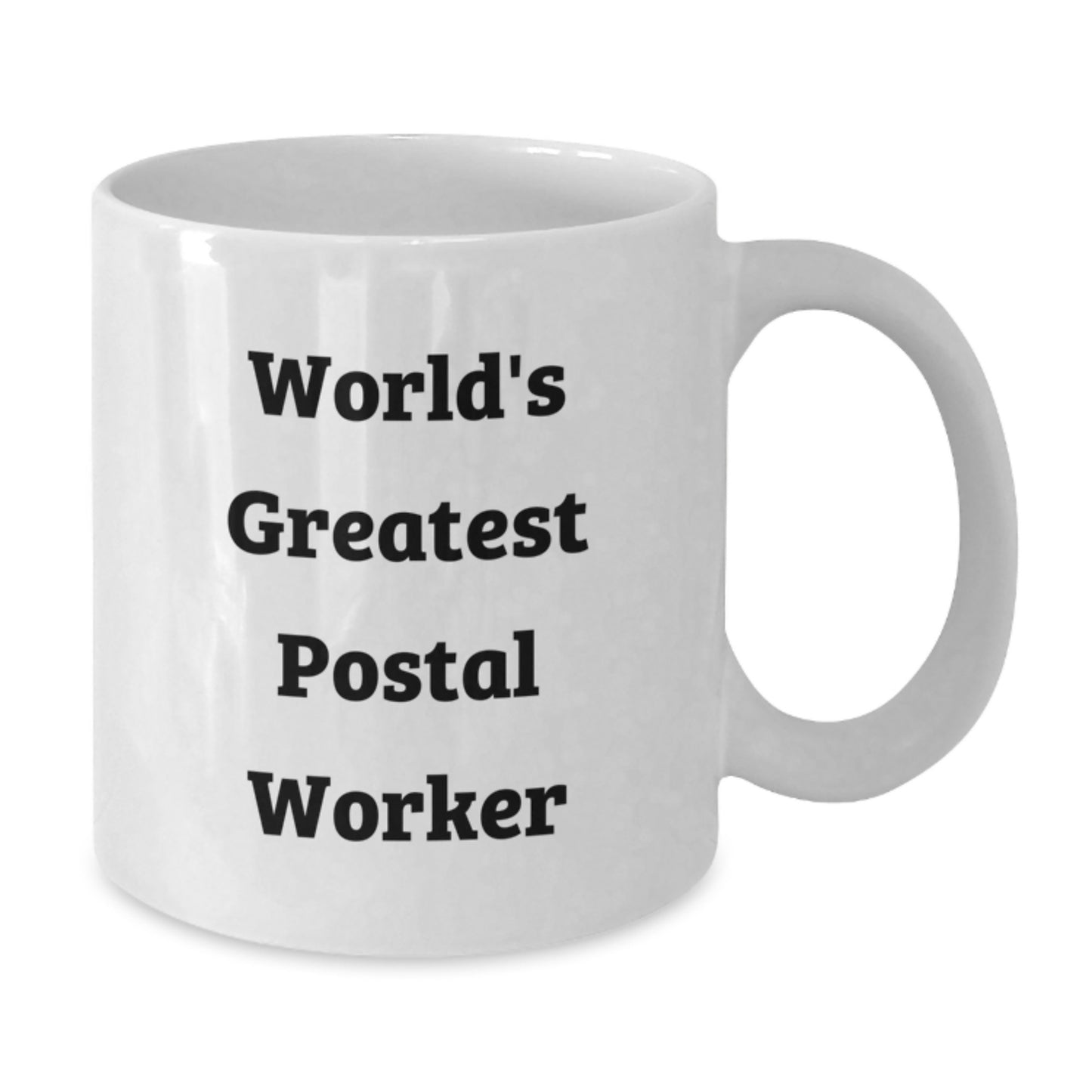 Funny World's Greatest Postal Worker Gifts for Men, Unique White Coffee Mug from Friends and Family, Funny Valentine's Present - Additional