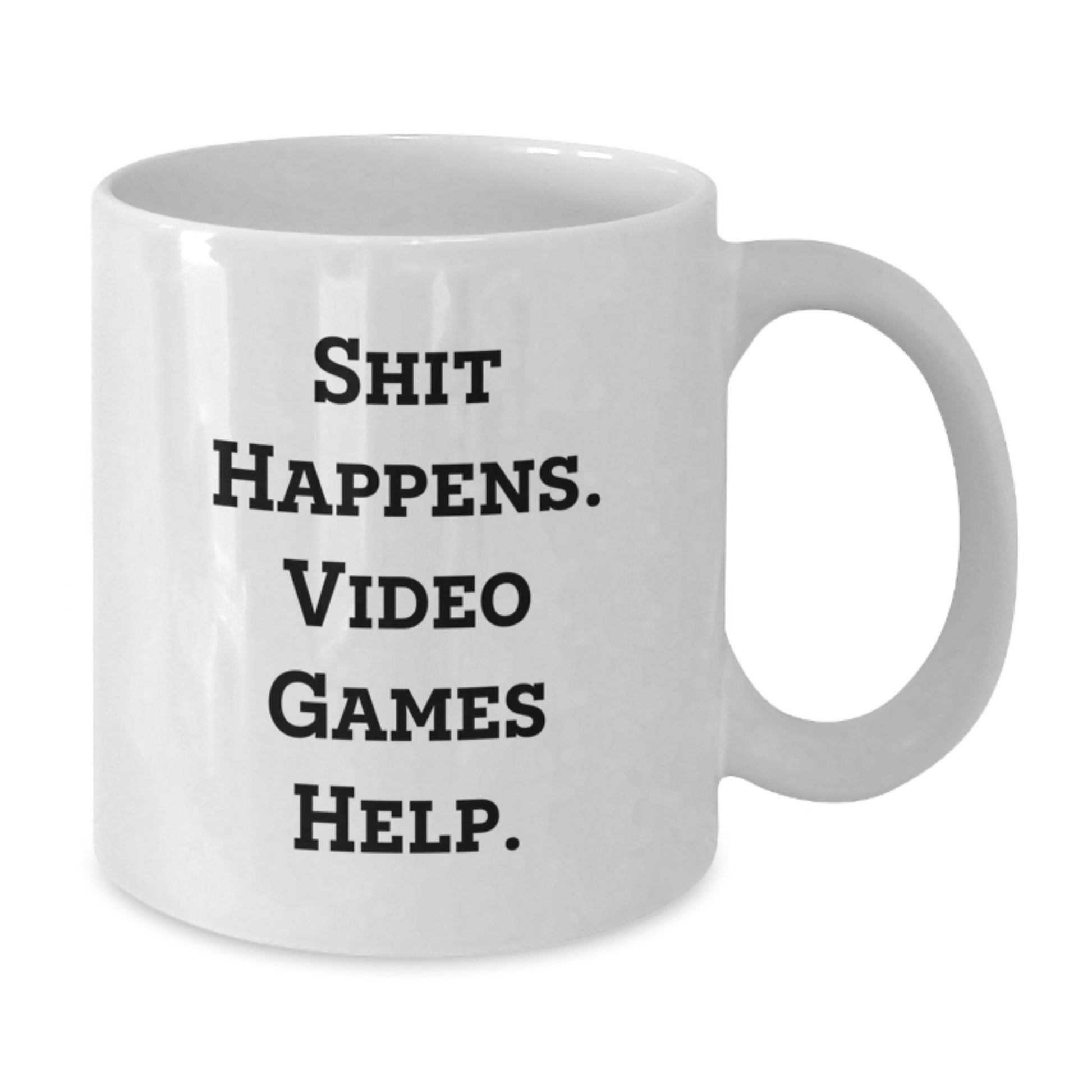 Funny Gaming Quote White Coffee Mugs for Him - Birthday Unique Gifts from Family - Additional