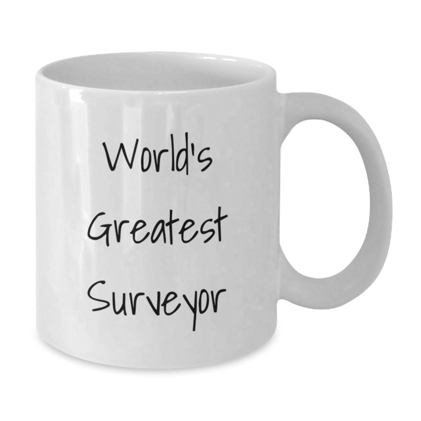 Funny World's Greatest Surveyor Gifts from Family - Unique Mother's Day Unique Gifts for Surveyor Friends - White Coffee Mug - Additional