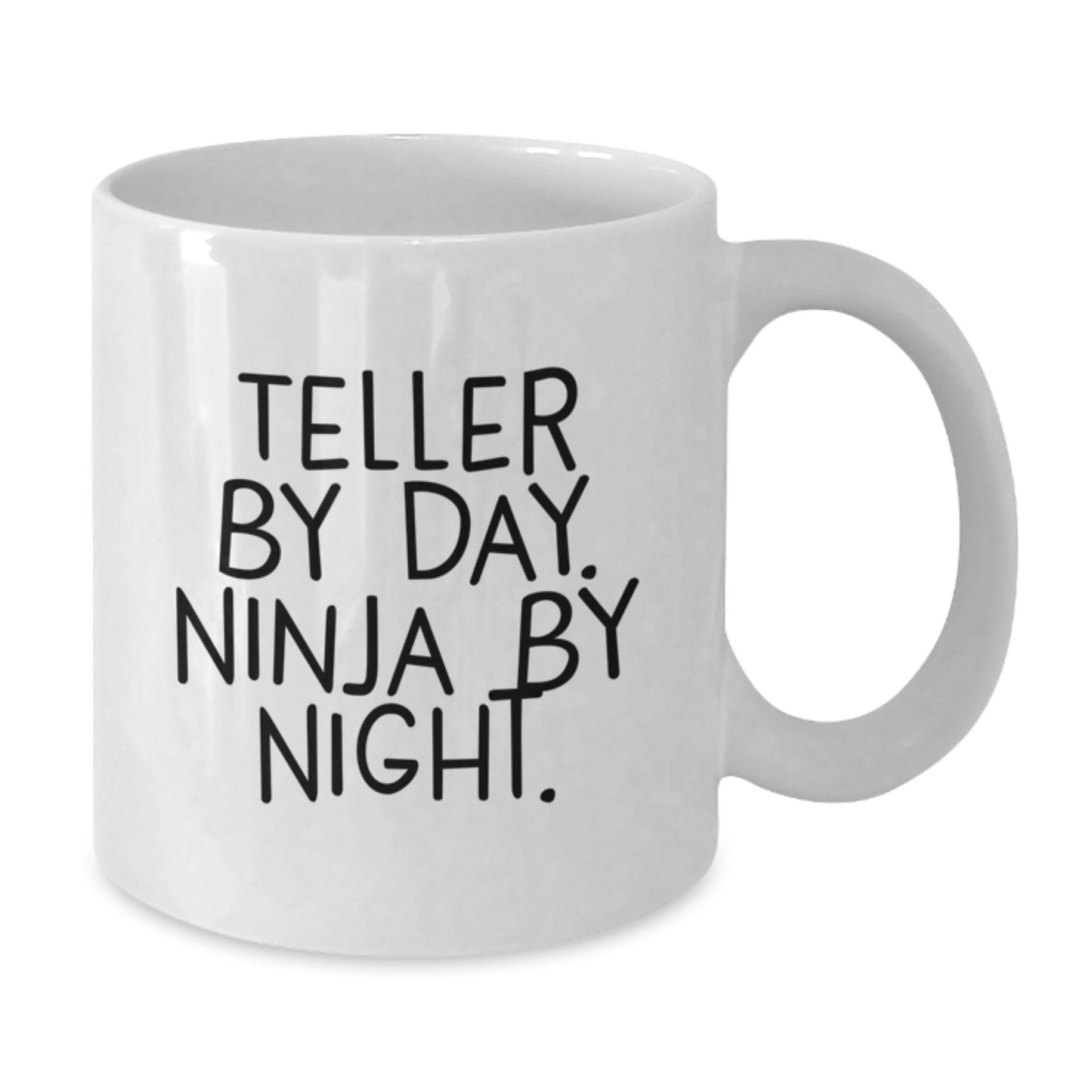Teller By Day Funny White Coffee Mug for Friends, Unique Gifts for Teller Enthusiasts from Family, 11oz or 15oz Capacity - Additional