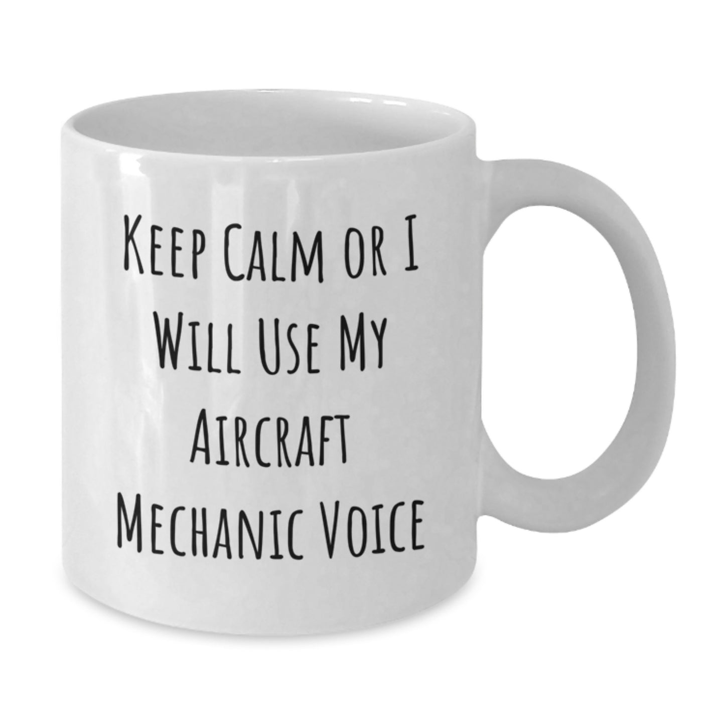 Aircraft Mechanic Humor Gifts from Friends for Husband, Funny White Coffee Mug, Christmas Unique Presents - Additional