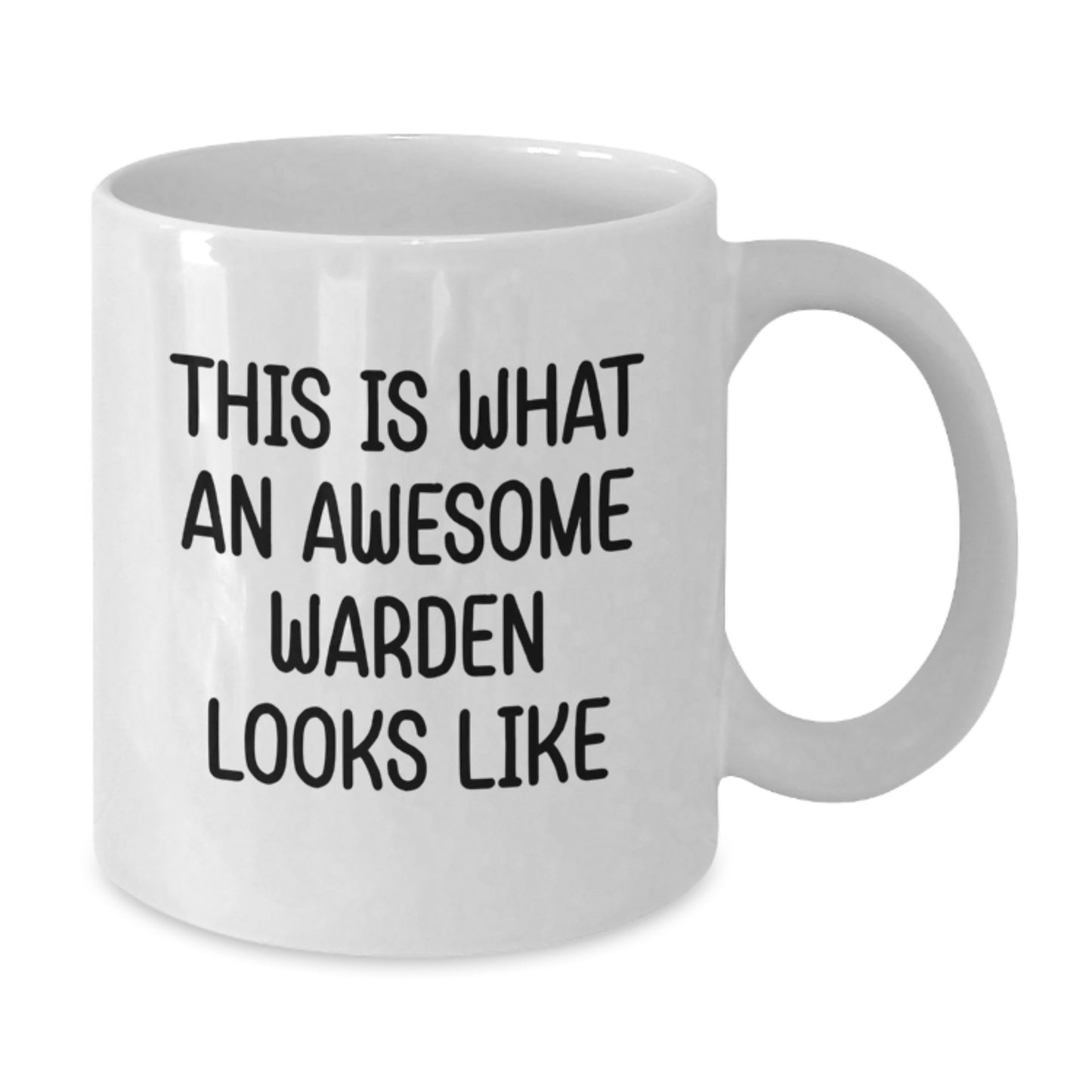Funny Warden Gifts from Friends, This Is What An Awesome Warden Looks Like Graduation Unique Gifts, White Ceramic Coffee Mugs for Warden - Additional