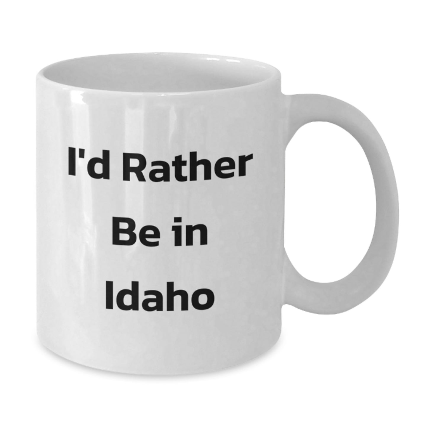 Gifts from Idaho Lovers, Unique Idaho Graduation Gifts, 'I'd Rather Be In Idaho' Funny White Coffee Mug - Additional