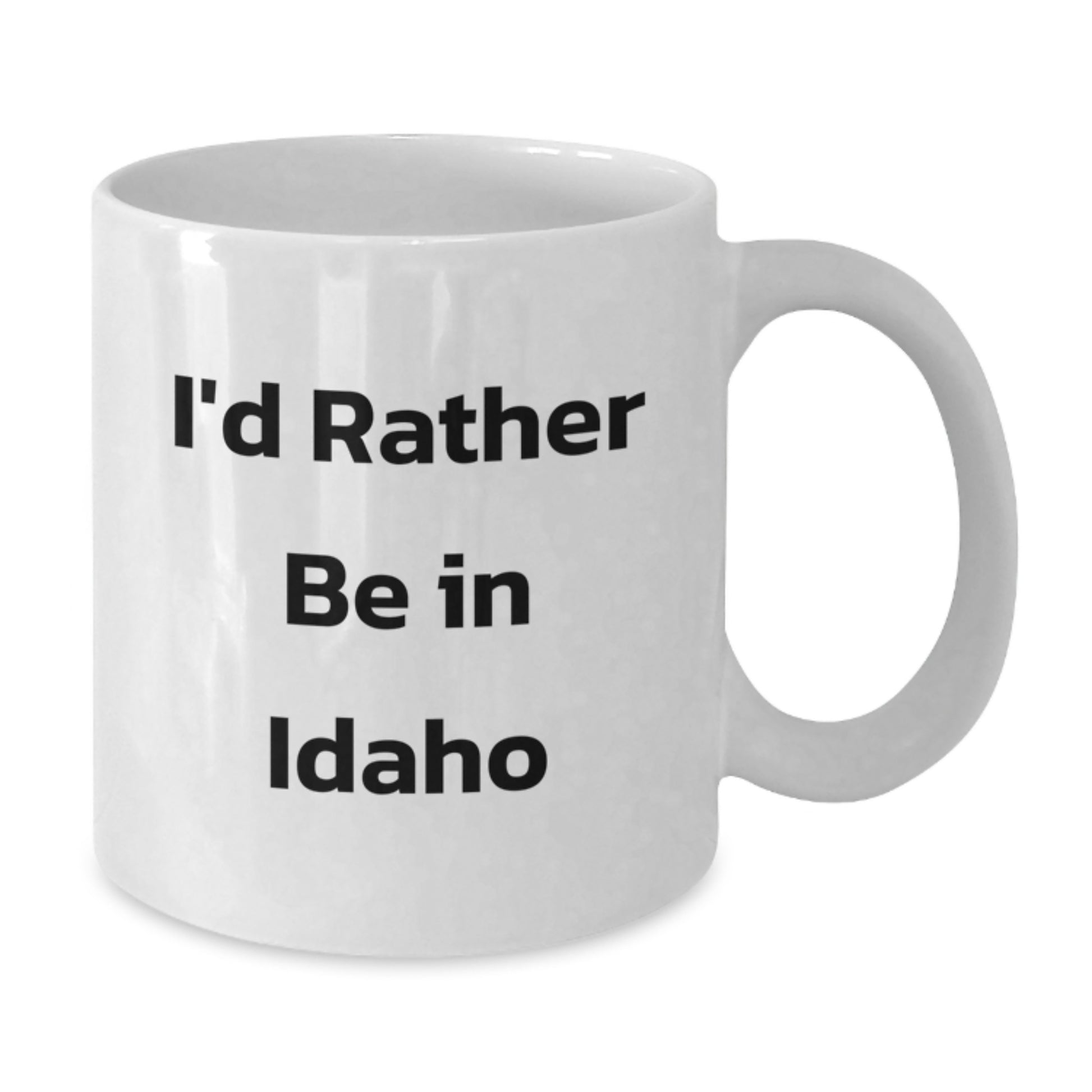 Gifts from Idaho Lovers, Unique Idaho Graduation Gifts, 'I'd Rather Be In Idaho' Funny White Coffee Mug - Additional