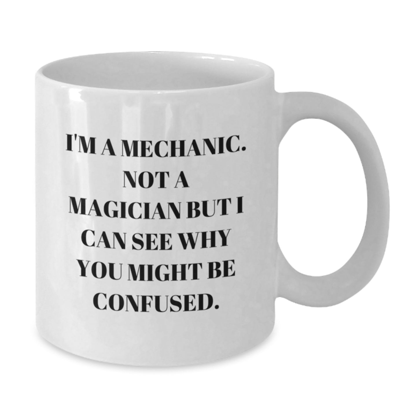 Funny Mechanic Gifts for Birthday Unique White Coffee Mugs from Friends for Him - Additional
