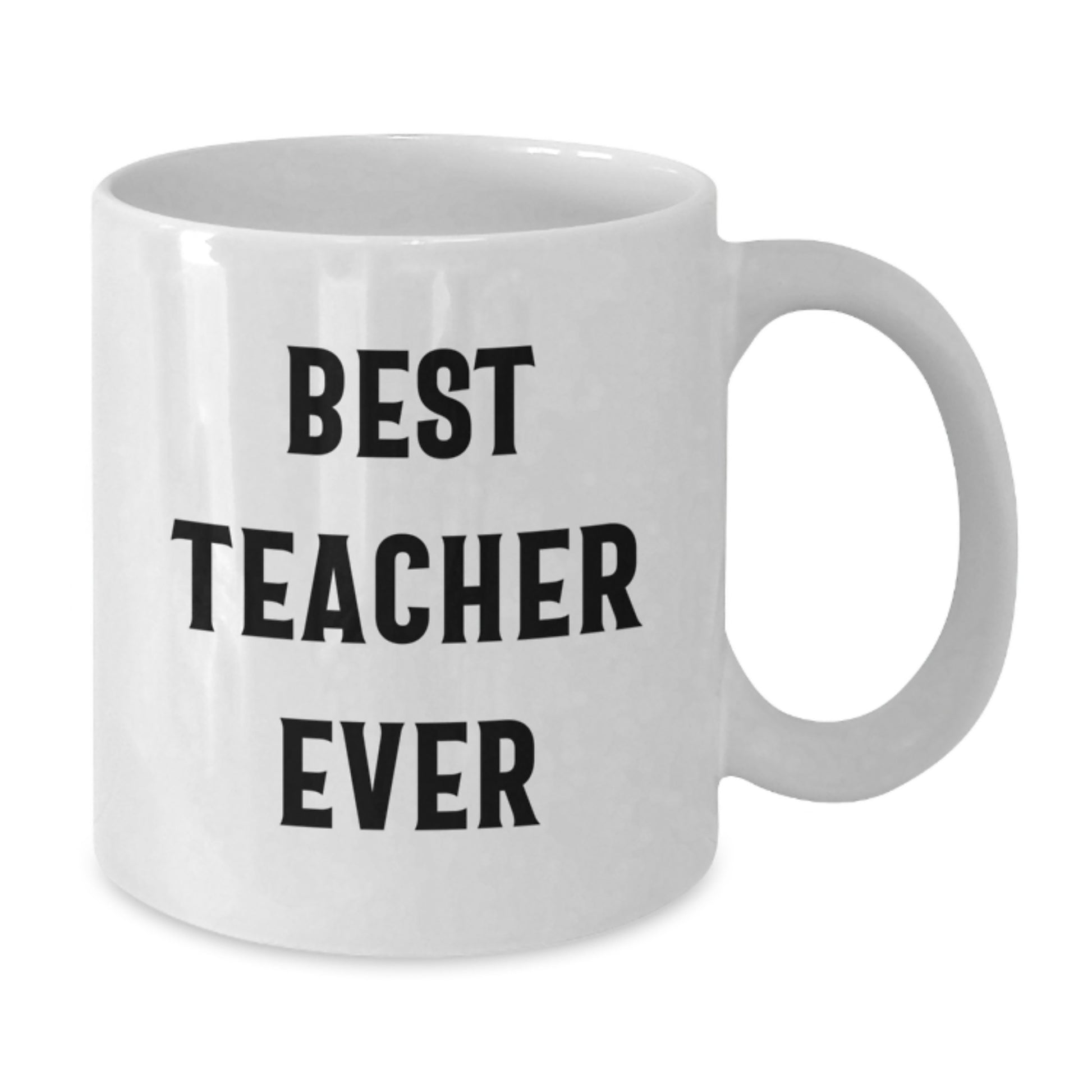 Funny Christmas Unique Gifts for Teachers, Best Teacher Ever Quote White Coffee Mug, Teacher Appreciation Gifts from Friends - Additional