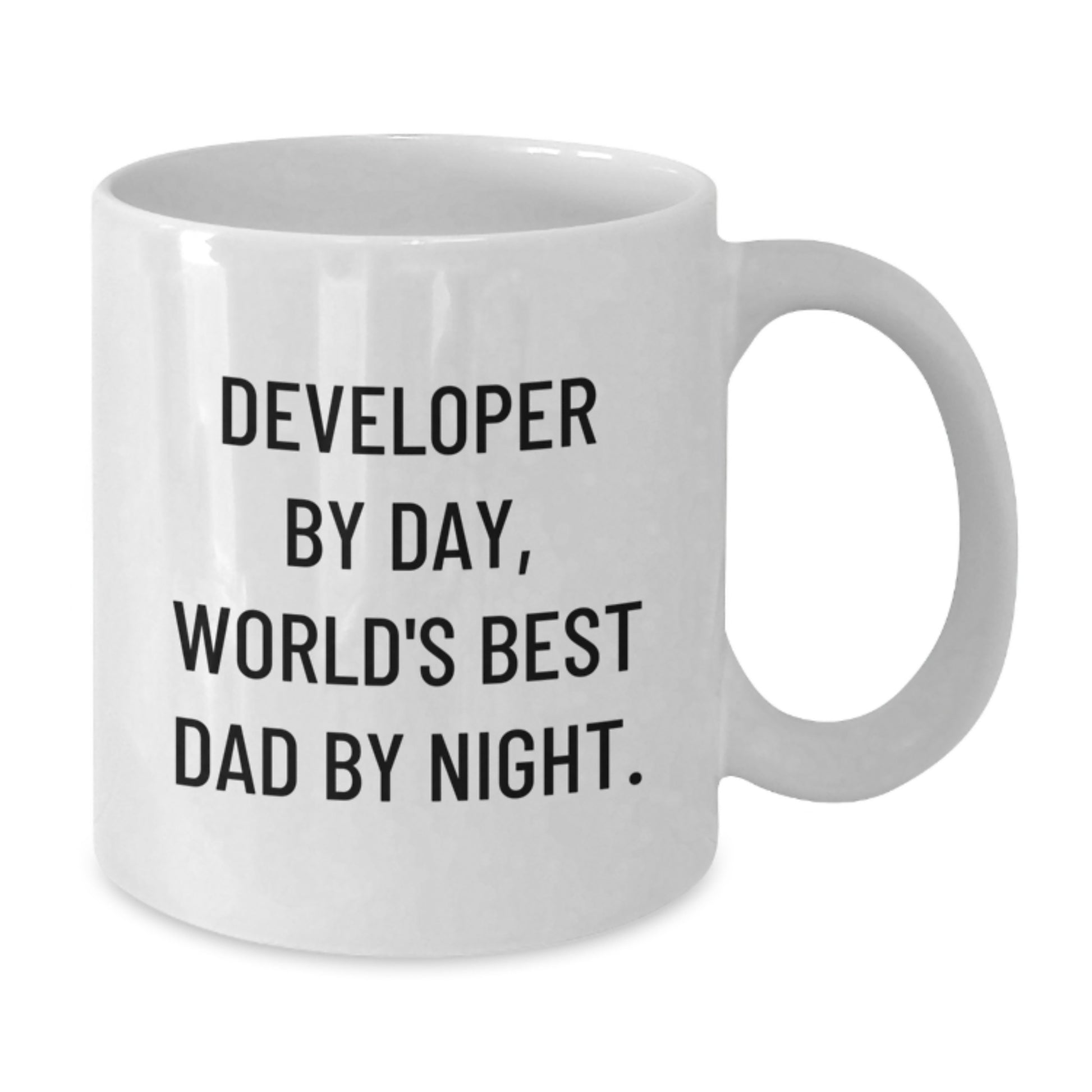 Comedy Developer White Coffee Mug Funny Gift from Dad to Developer Friends and Family Christmas Unique - Additional