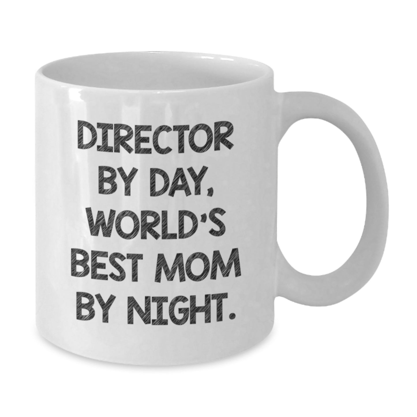 Director Gifts, Funny Graduation Unique White Coffee Mugs for Director By Day, World's Best Mom By Night, Gifts from Men, Women, Friends, Coworkers, Family - Additional