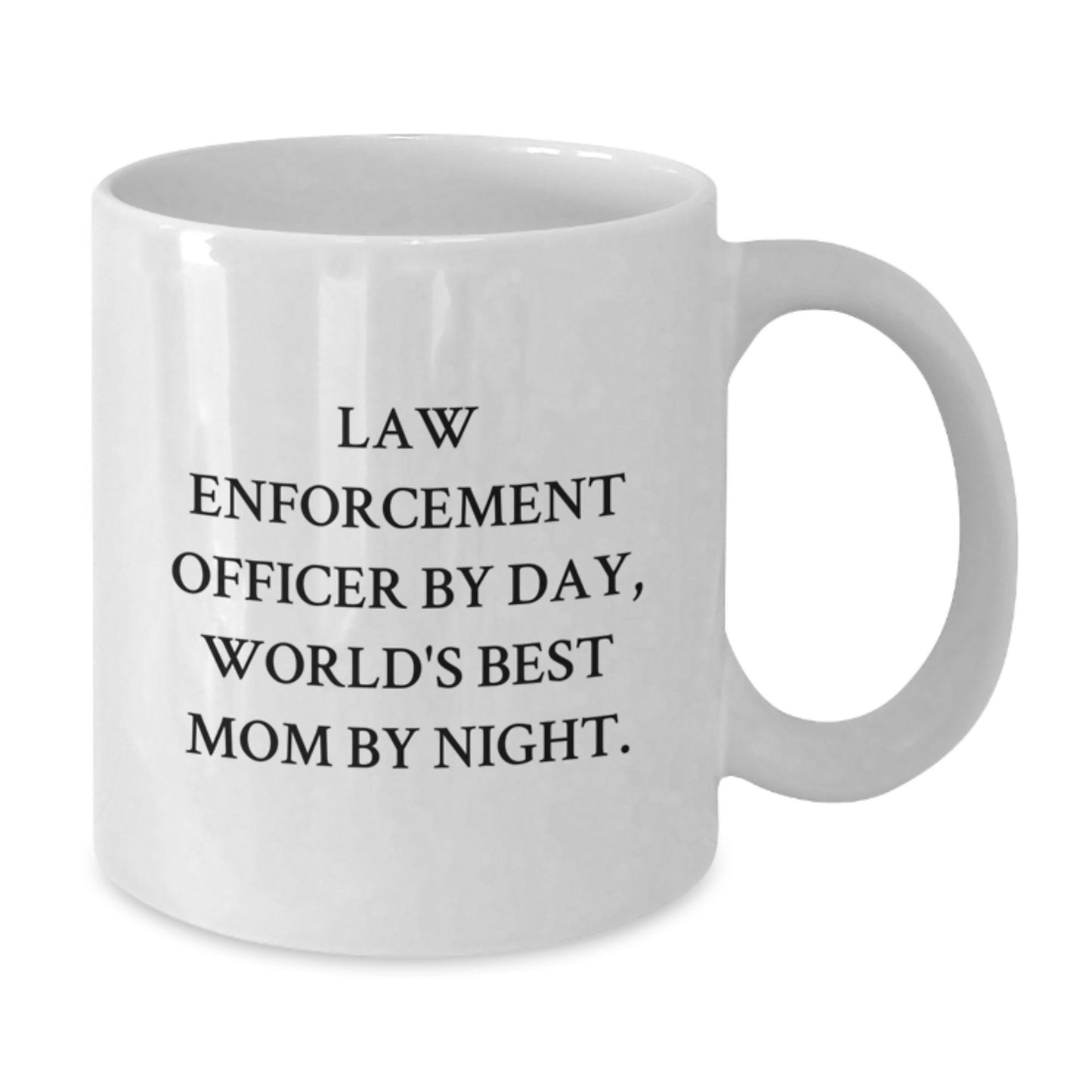 Funny Law Enforcement Officer Gifts for Valentine's - White Coffee Mug for the Woman Who Keeps it Together - Additional