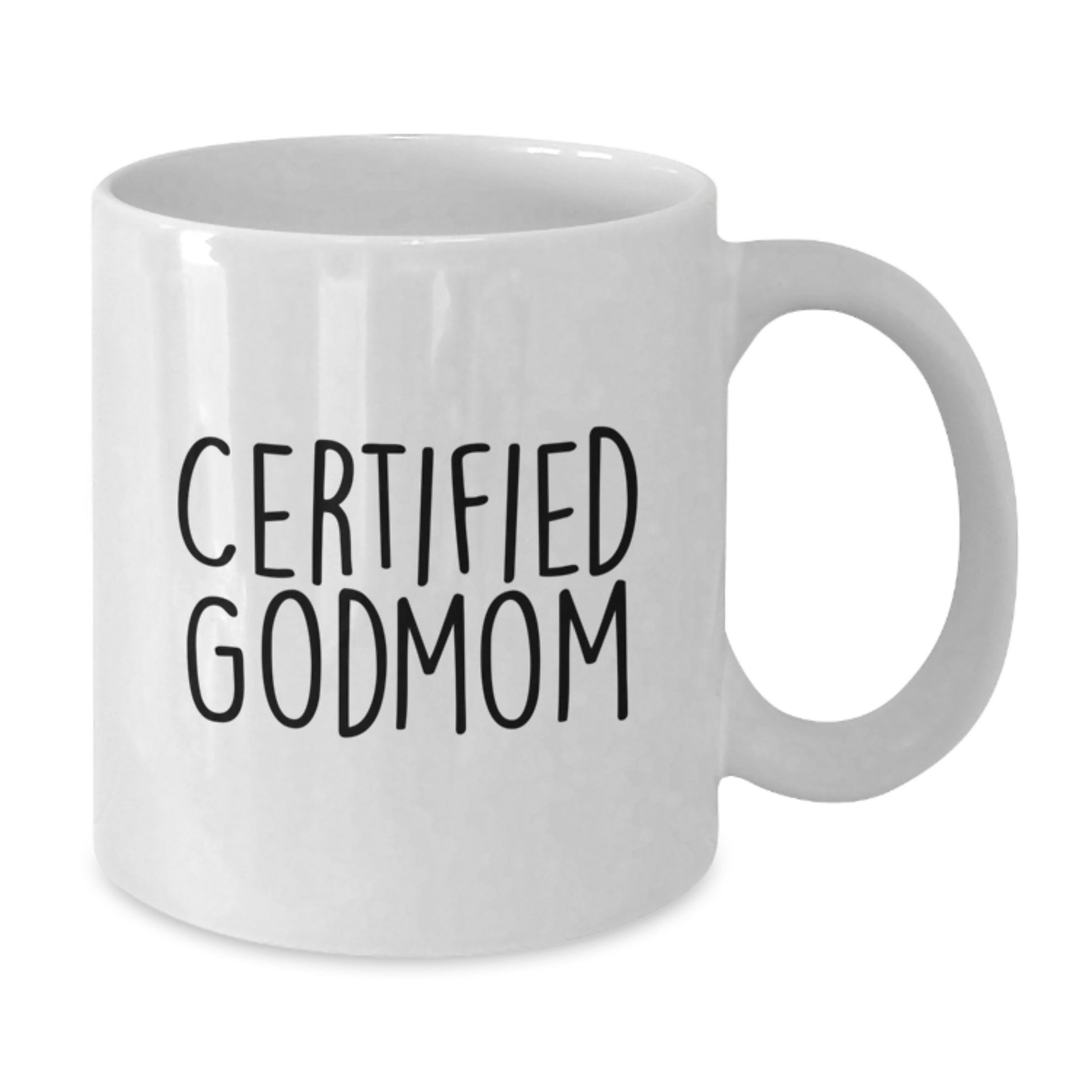 Funny Certified Godmom Gifts from Friends to Godmom for Graduation, White Coffee Mug, 'You're a Godmom, Not a Superhero, But You're Still Amazing!' - Additional