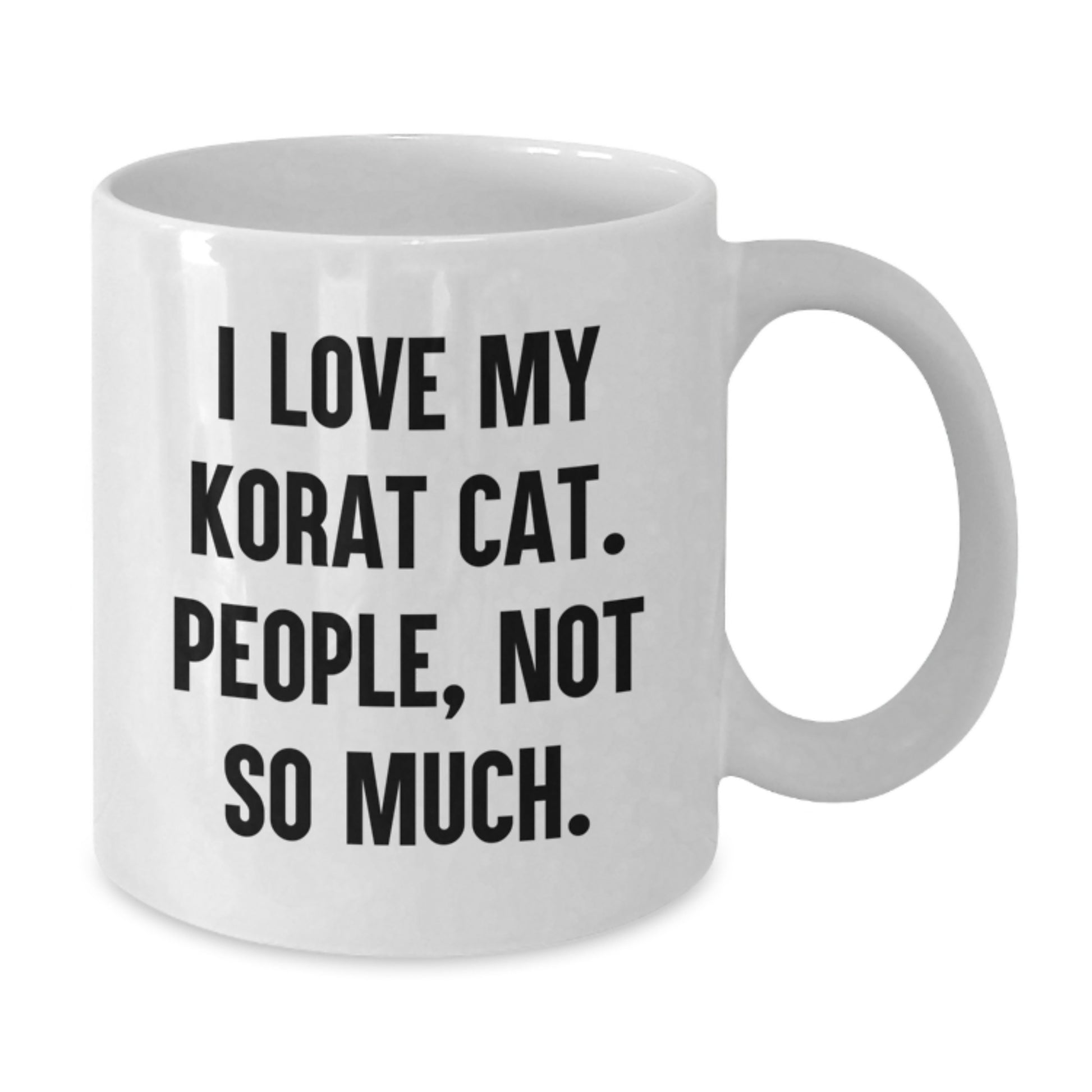 Funny Korat Cat Gifts for Korat Cat Lovers, White Coffee Mug, Unique Christmas Unique Gifts from Friends for Men Women - Additional