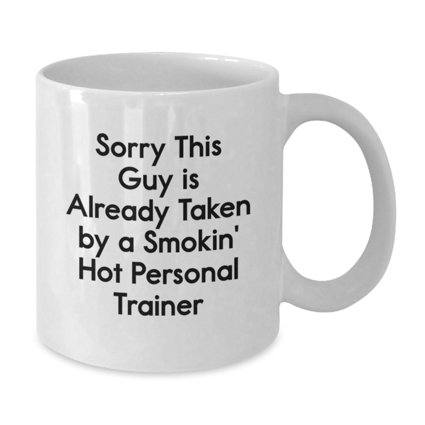 Funny Personal Trainer Gifts from Friends to Men - Smokin' Hot White Coffee Mug for Birthday Unique Gifts - Additional