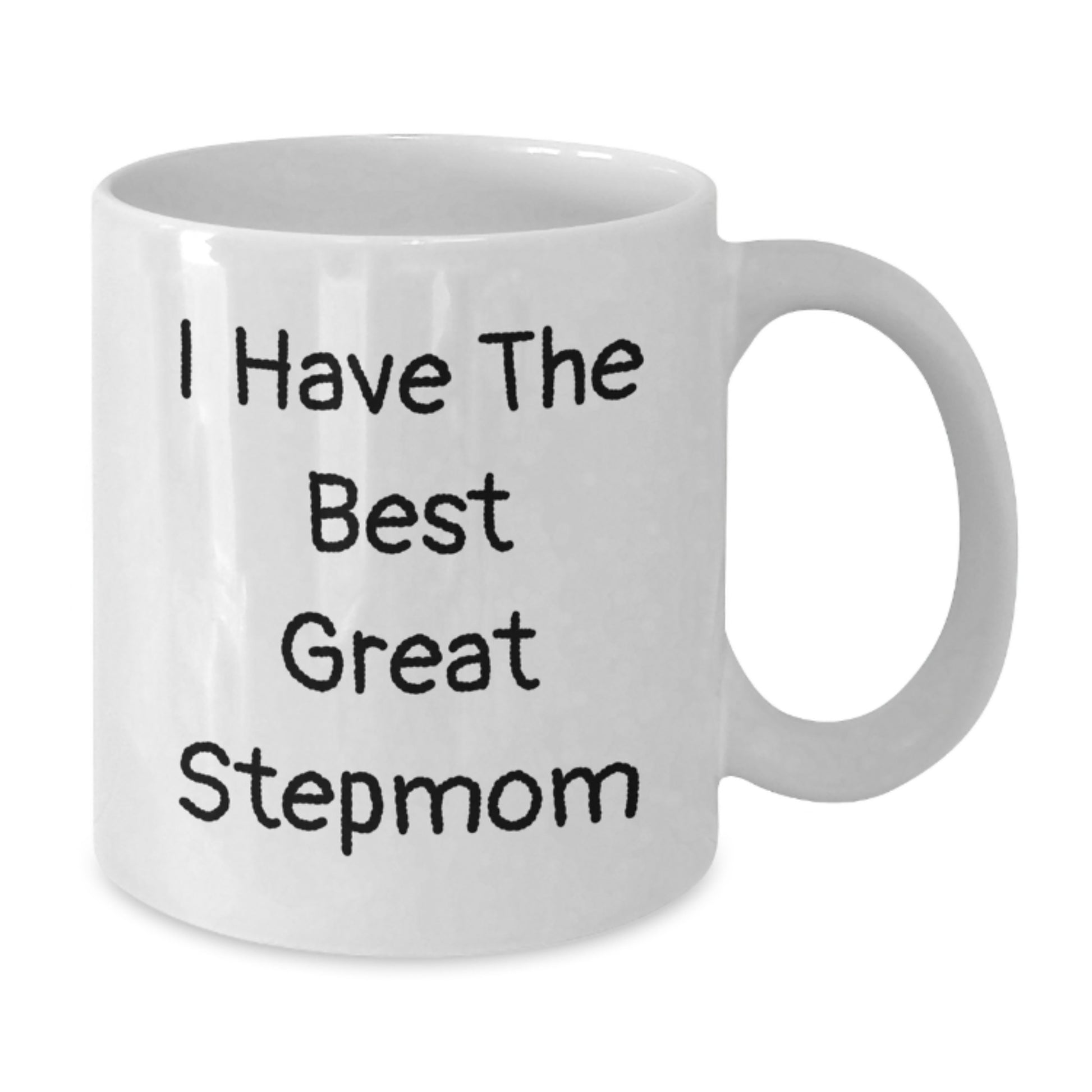 Funny Stepmom Gifts from Men, Women, Friends, Coworkers, Family - Great Stepmom Quote White Coffee Mug, 11oz or 15oz, Ceramic - Additional