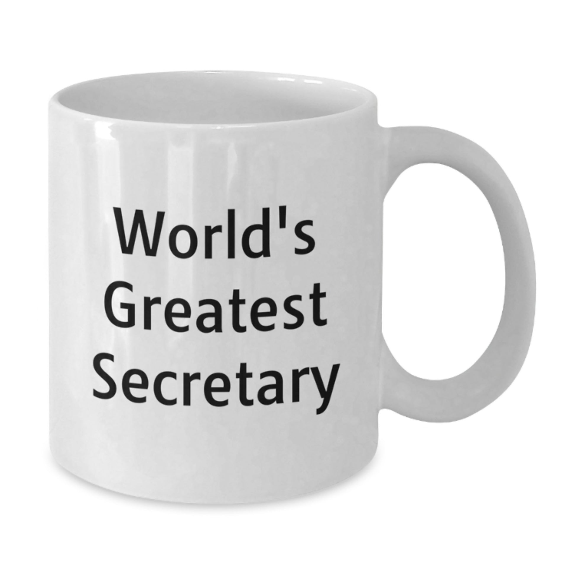 Funny Gifts from Boss to Secretary, World's Greatest Secretary White Coffee Mug, Valentine's Unique Gifts for Men Women Friends Coworkers Family - Additional