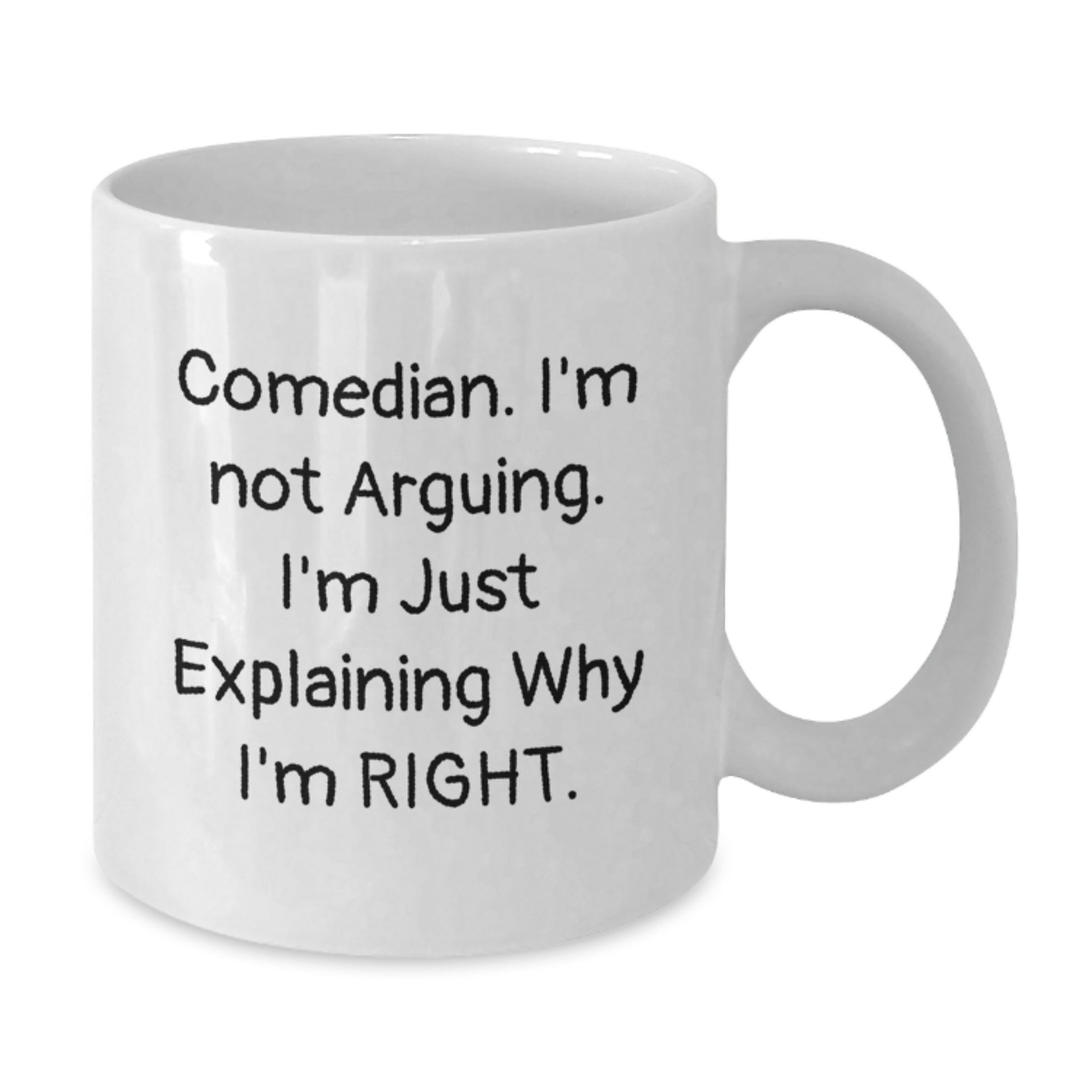 Funny Comedian White Coffee Mug, Comedian Gifts for Men, Unique Graduation Unique Gifts from Friends - Additional