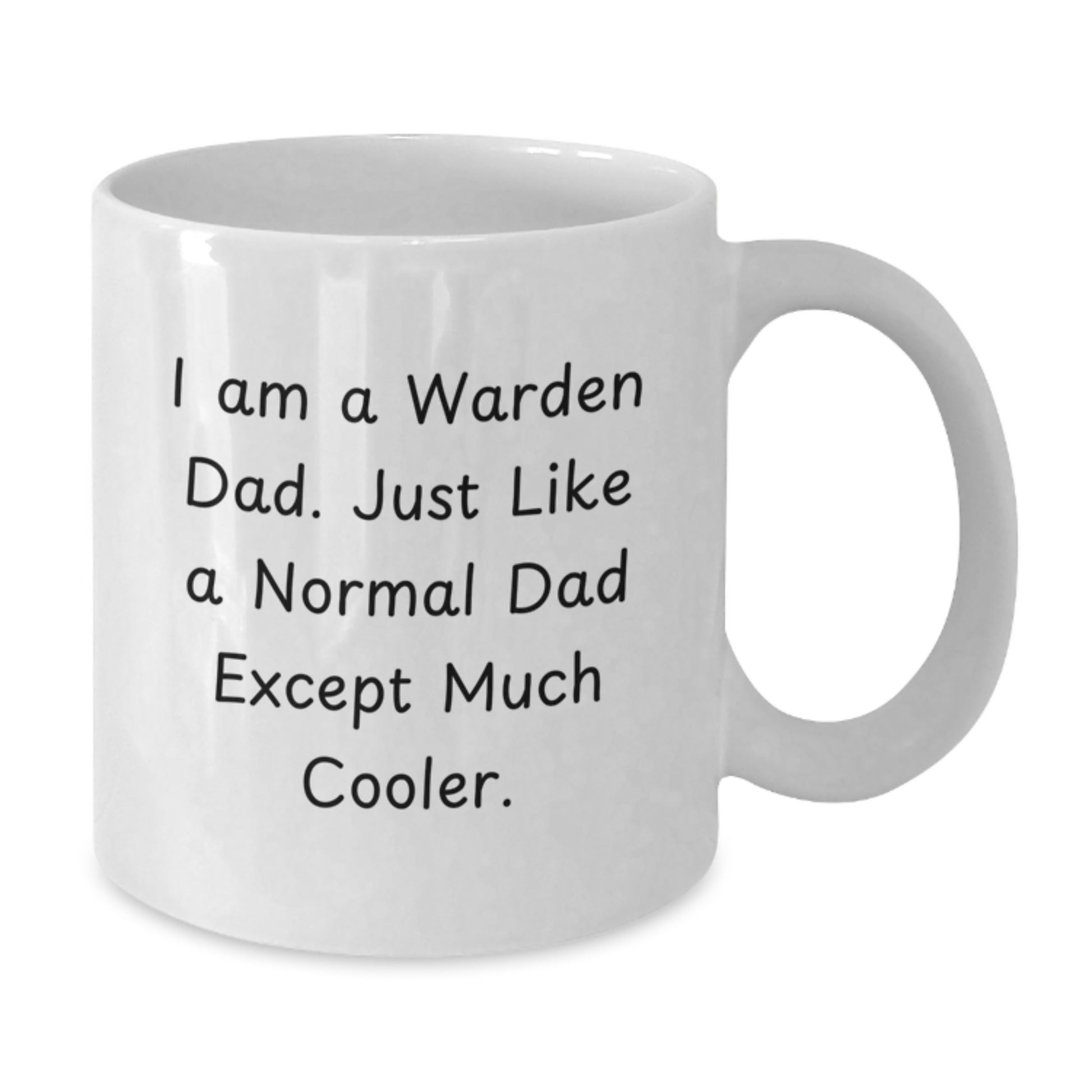Cool Warden Dad Mug – Ultimate Novelty Birthday Gift for Friends - Additional