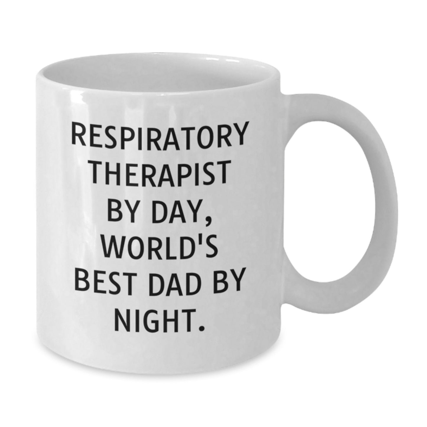 Funny Inspirational Gifts for Respiratory Therapist World's Best Dad White Coffee Mug Unique Christmas Unique Gifts from Family to Respiratory Therapist - Additional