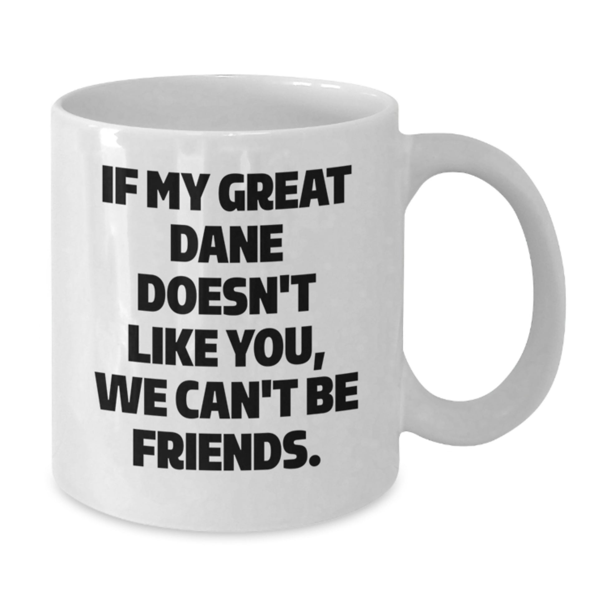Funny Great Dane Dog Lover Gifts from Friends, Great Dane Dog Enthusiast Birthday Unique Presents for Him Her, White Coffee Mug for Great Dane Dog Fans - Additional