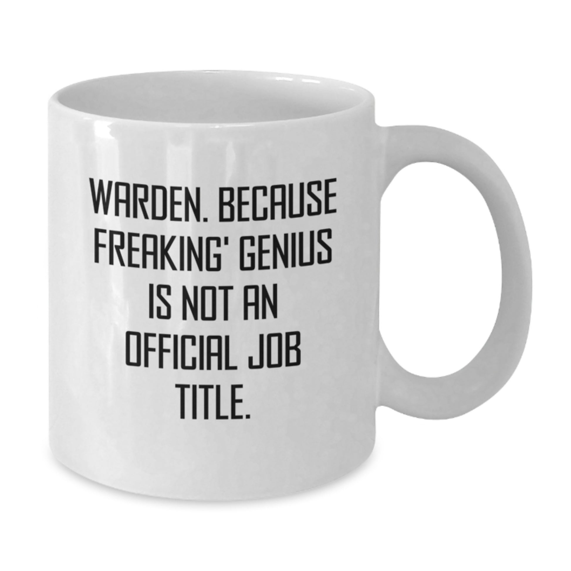 Funny Warden White Coffee Mug Gifts from Friends to Warden Men for Christmas Unique Presents - Additional