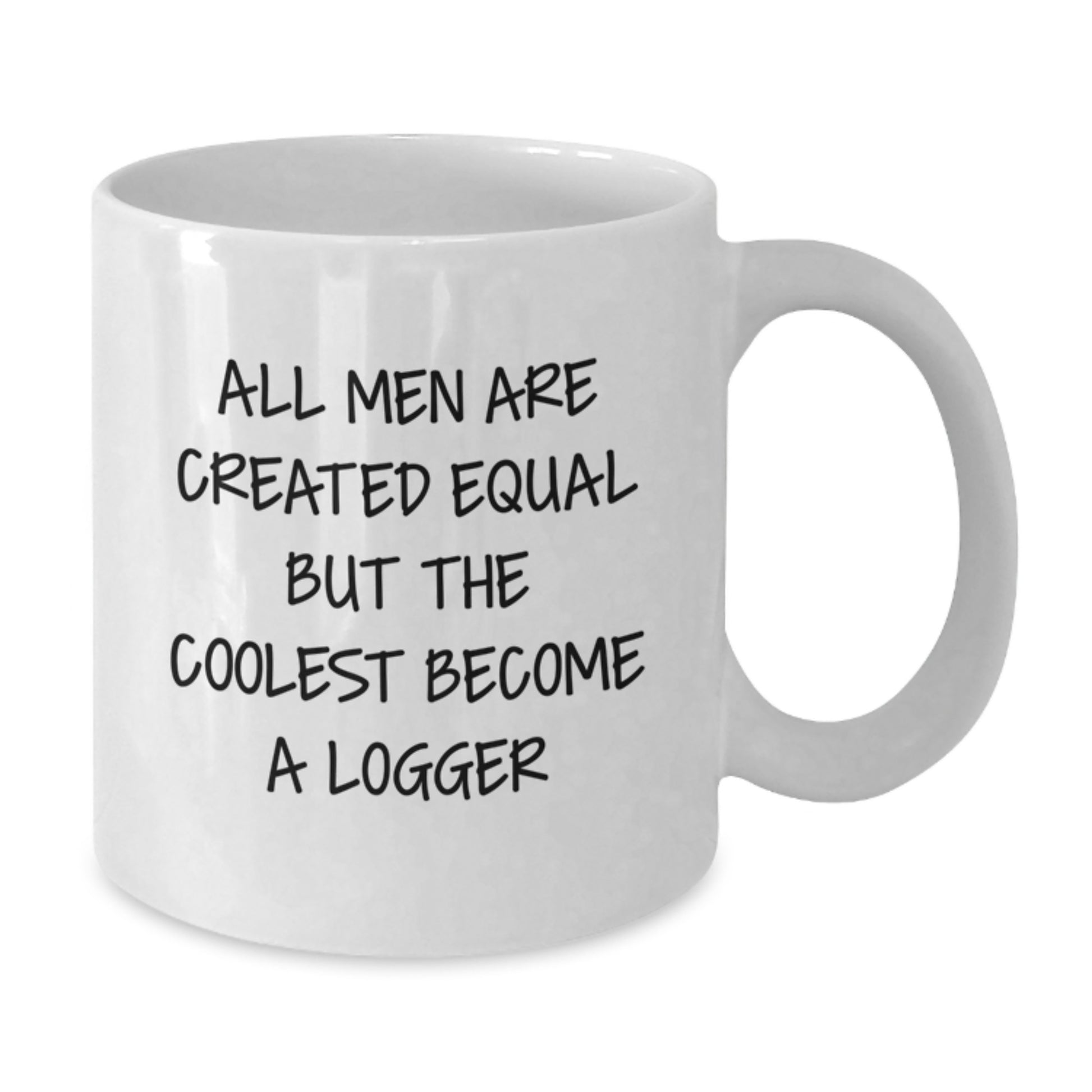 Funny Logger Gifts for Men, White Coffee Mug with Logger Quote, Christmas Unique Gifts from Friends - Additional