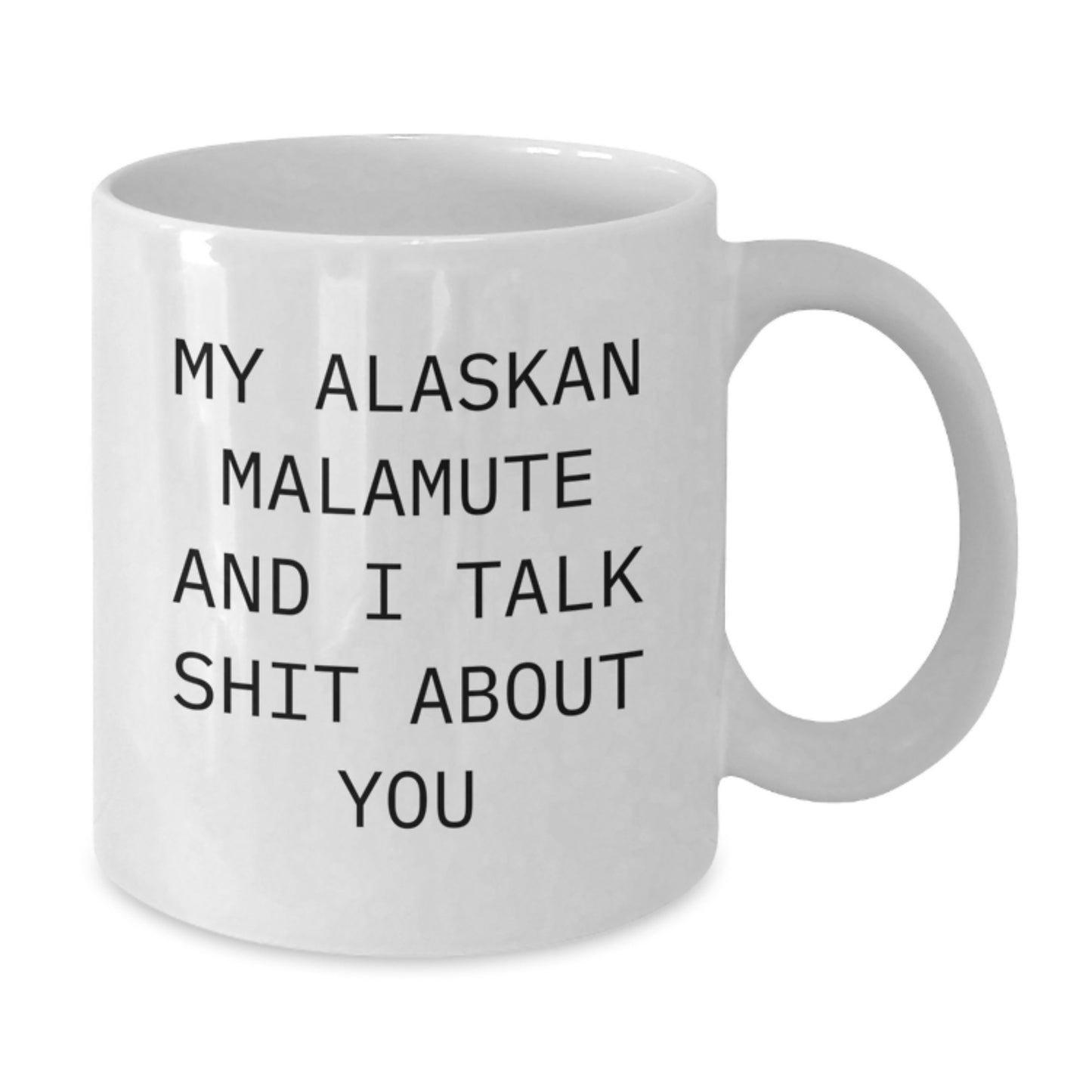 Alaskan Malamute Dog Lover Gifts from Men to Family, Funny White Coffee Mug for Christmas Morning - Additional