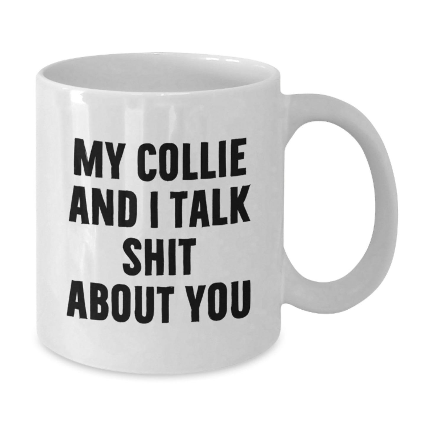 Funny Collie Dog Mom Gifts from Men to Women Friends Family on Mother's Day Unique White Coffee Mugs - Additional