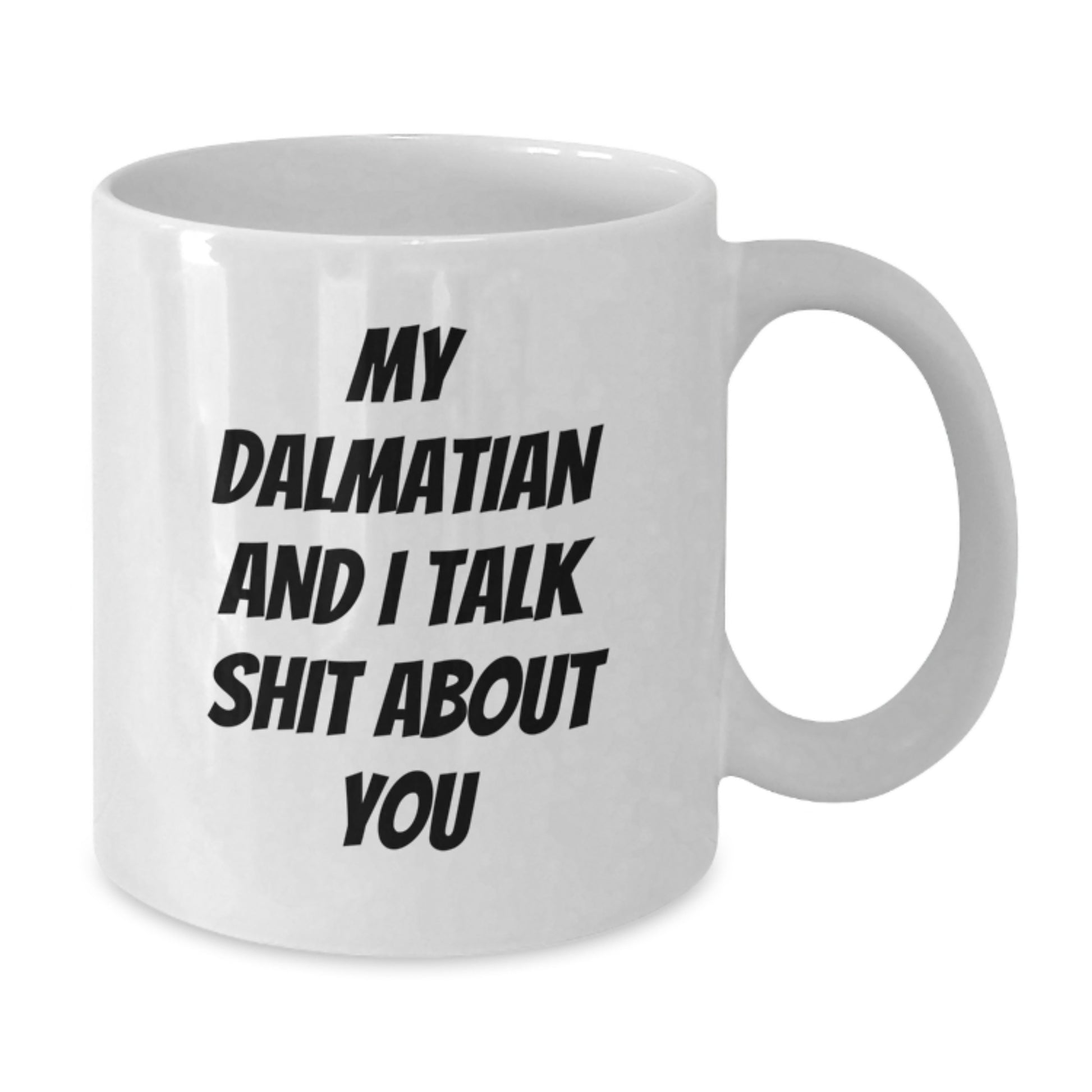 Funny Dalmatian Dog Christmas Unique Gifts for Friends White Coffee Mug - Additional