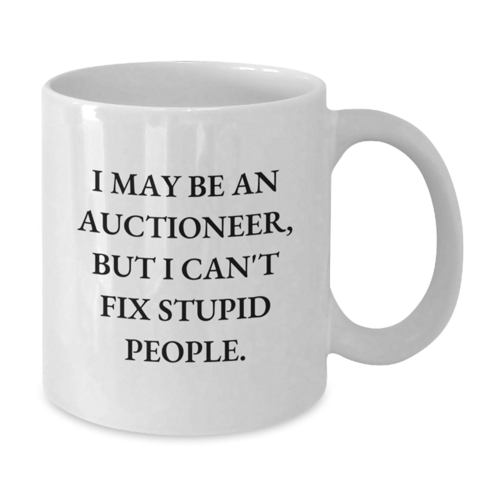 Funny Auctioneer White Coffee Mugs Gifts from Friends and Family for Birthday Unique Auctioneer Lovers - Additional