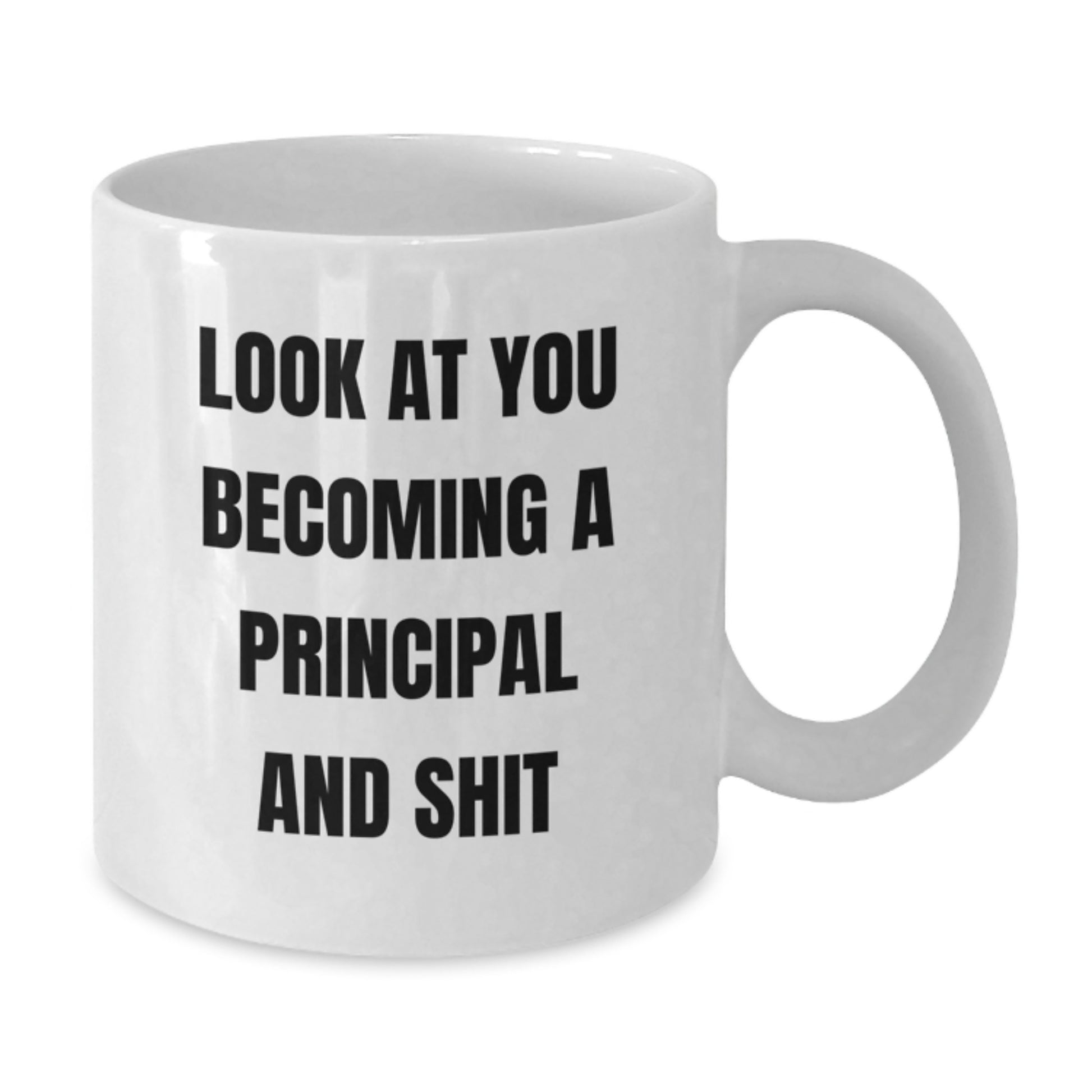 Funny Principal White Coffee Mug Gifts from Friends for Principal - White 11oz or 15oz Ceramic Mug - Additional