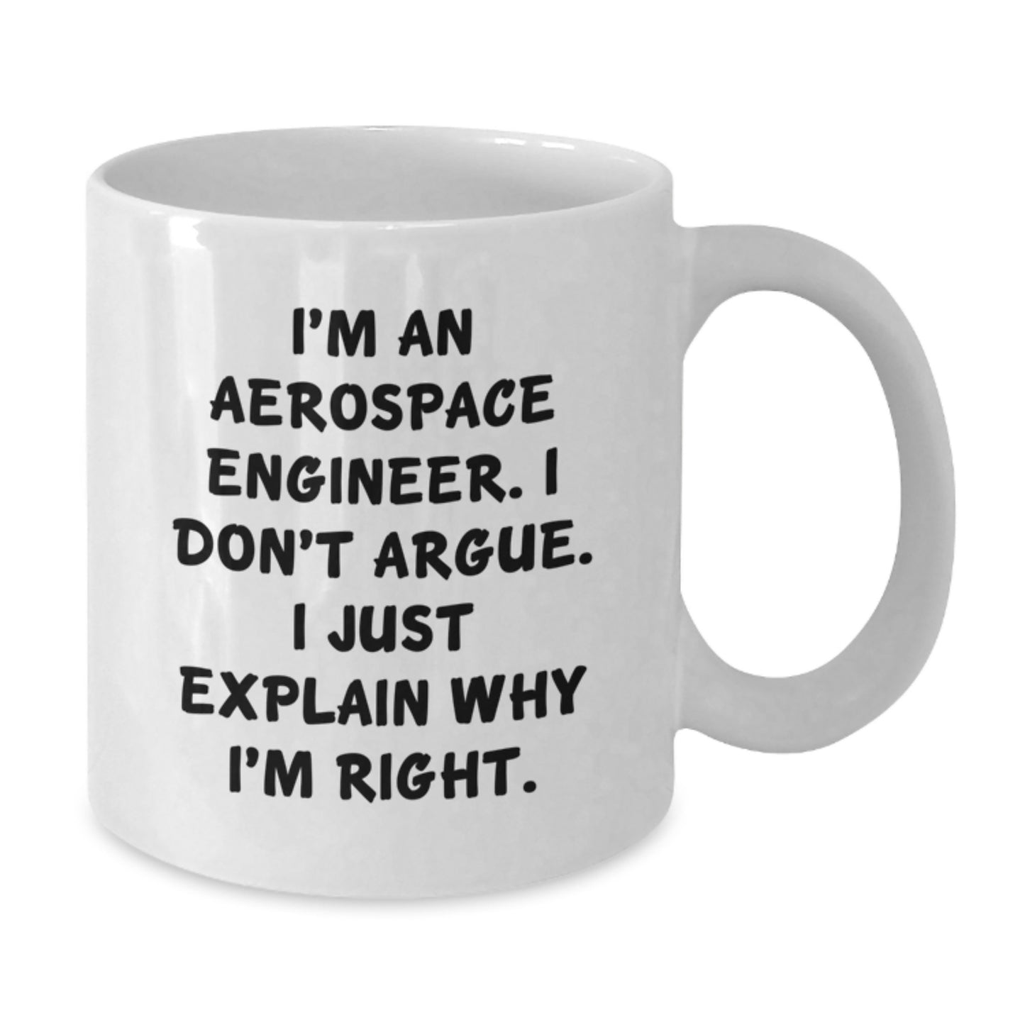 Aerospace Engineer Keepsake White Coffee Mug for Him Birthday Gift - Additional