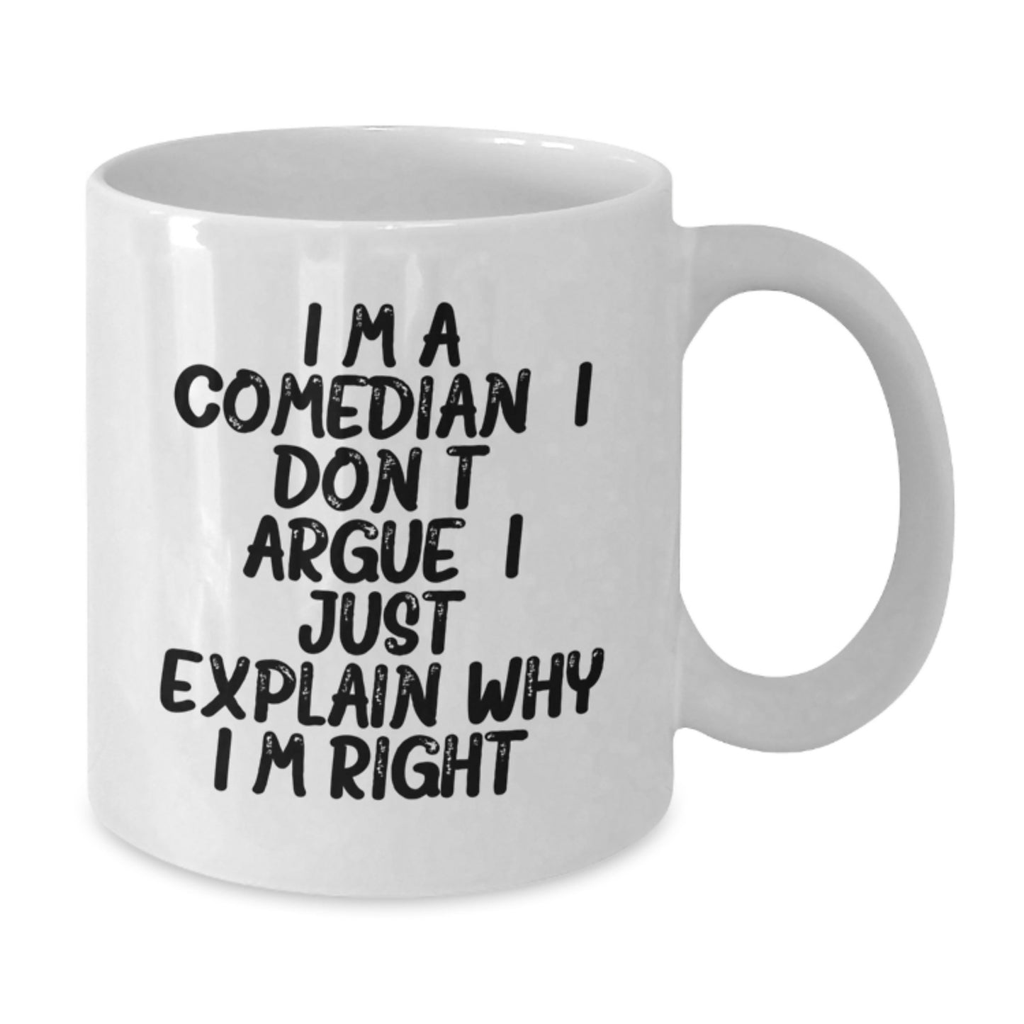 Funny Comedian Gifts, White Coffee Mug for Comedian Lovers, Graduation Unique Gifts from Friends - Additional