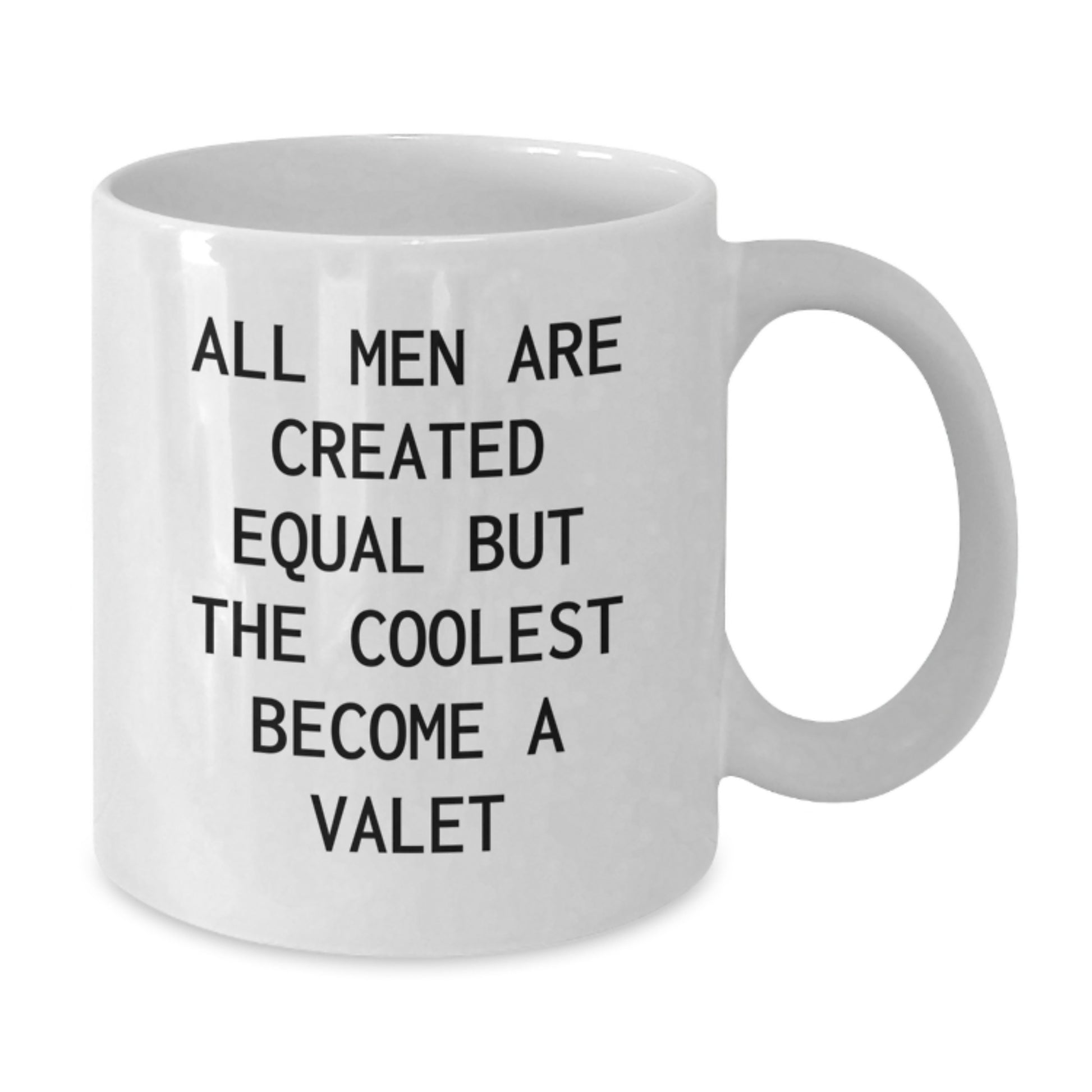 Funny Valet Gifts for Men from Friends and Family, White Coffee Mug with Inspirational Quote, Birthday Unique Gifts - Additional