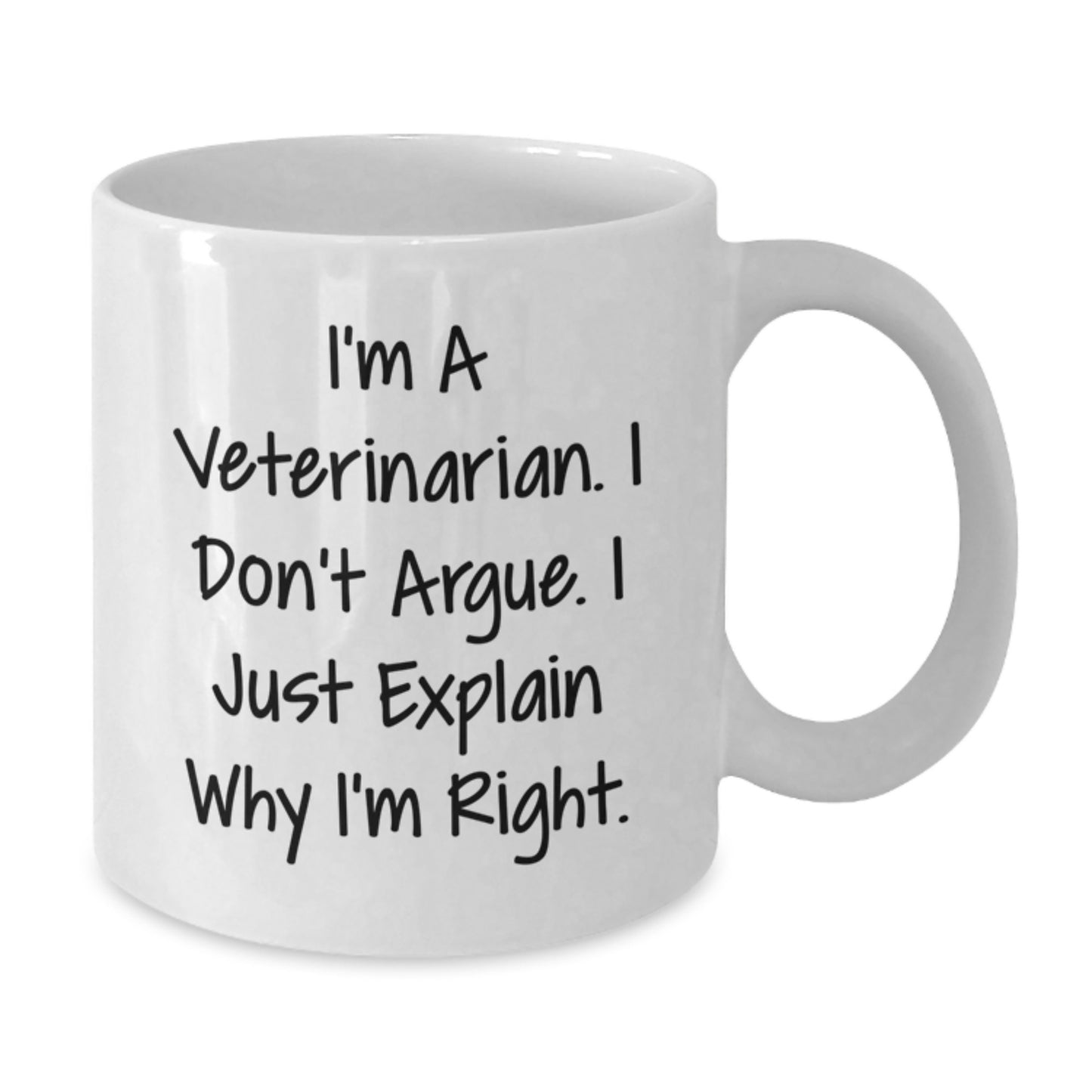 Funny Veterinarian Gifts from Friends - White Coffee Mug for Veterinarian Men on Valentine's - Additional