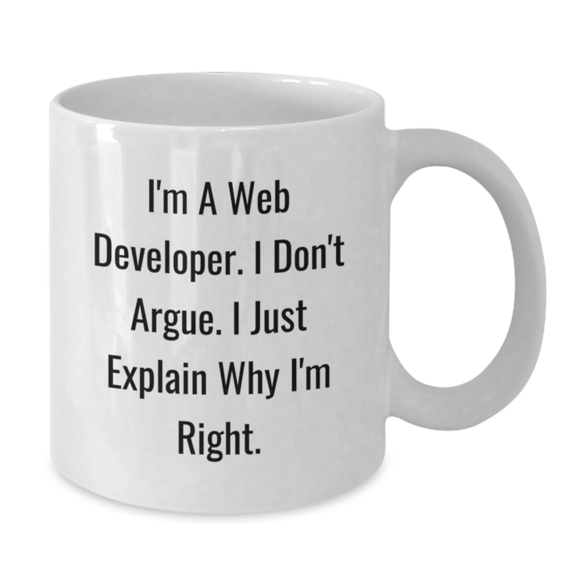 Funny Web Developer Gifts from Friends for Web Developer, I'm a Web Developer White Coffee Mug, Christmas Unique - Additional