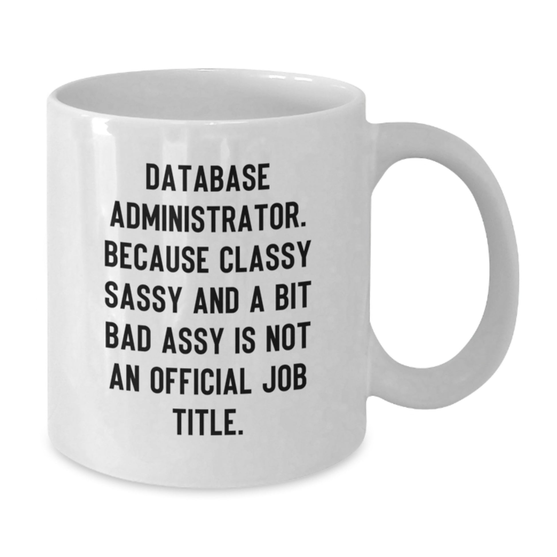 Funny Database Administrator Gifts from Friends, White Coffee Mug for Men, Unique Christmas Unique Gifts for Database Administrator - Additional