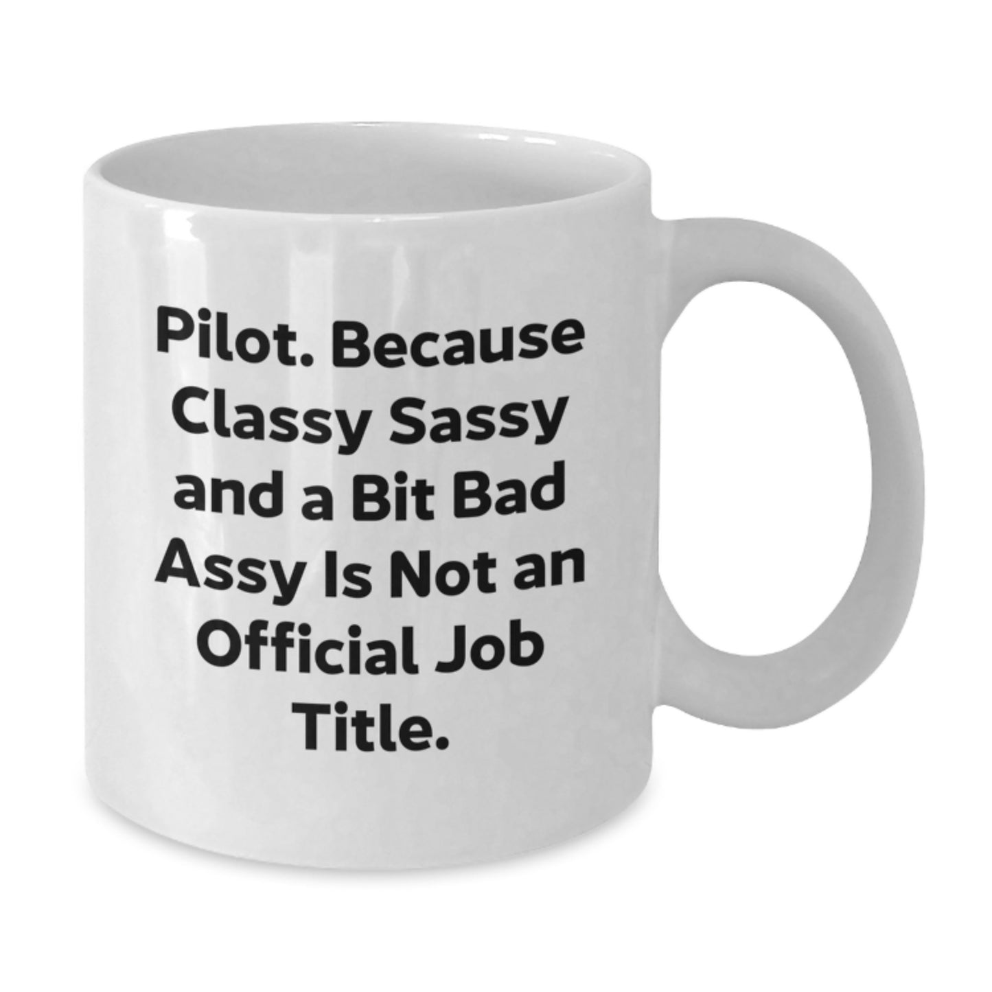 Pilot Keepsake White Coffee Mug for Him Birthday Gift Sassy Ceramic 11oz - Additional