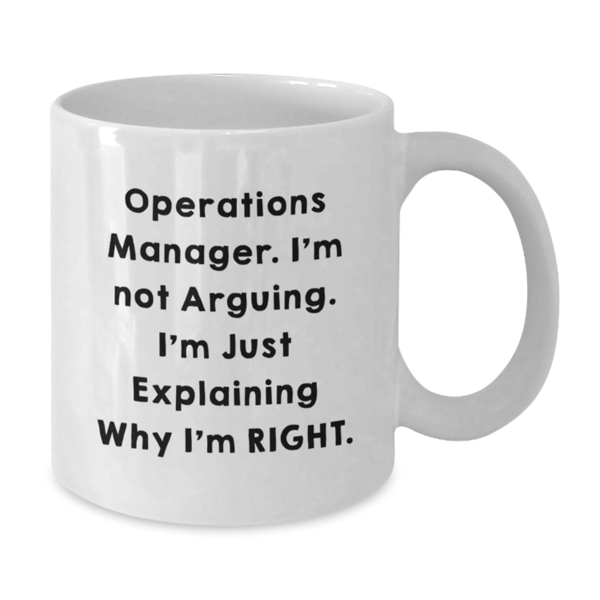 Funny Operations Manager White Coffee Mug, Ideal Gift for Operations Manager, Unique Graduation Unique Gifts from Family Friends - Additional