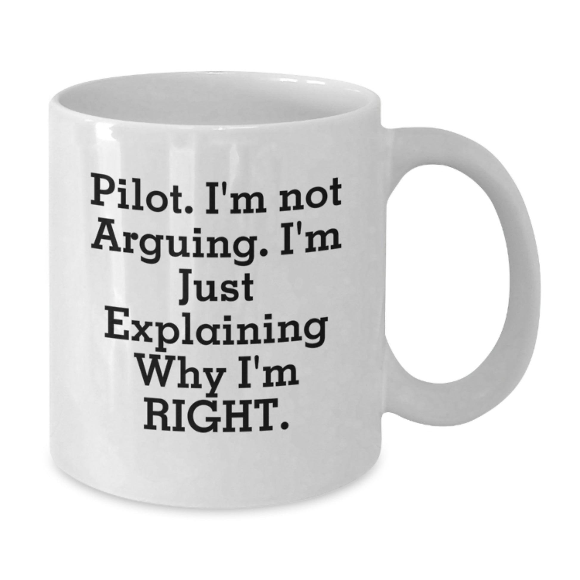Funny Pilot Gifts for Friends, White Coffee Mug Pilot Enthusiast Graduation Unique Personalized - Additional