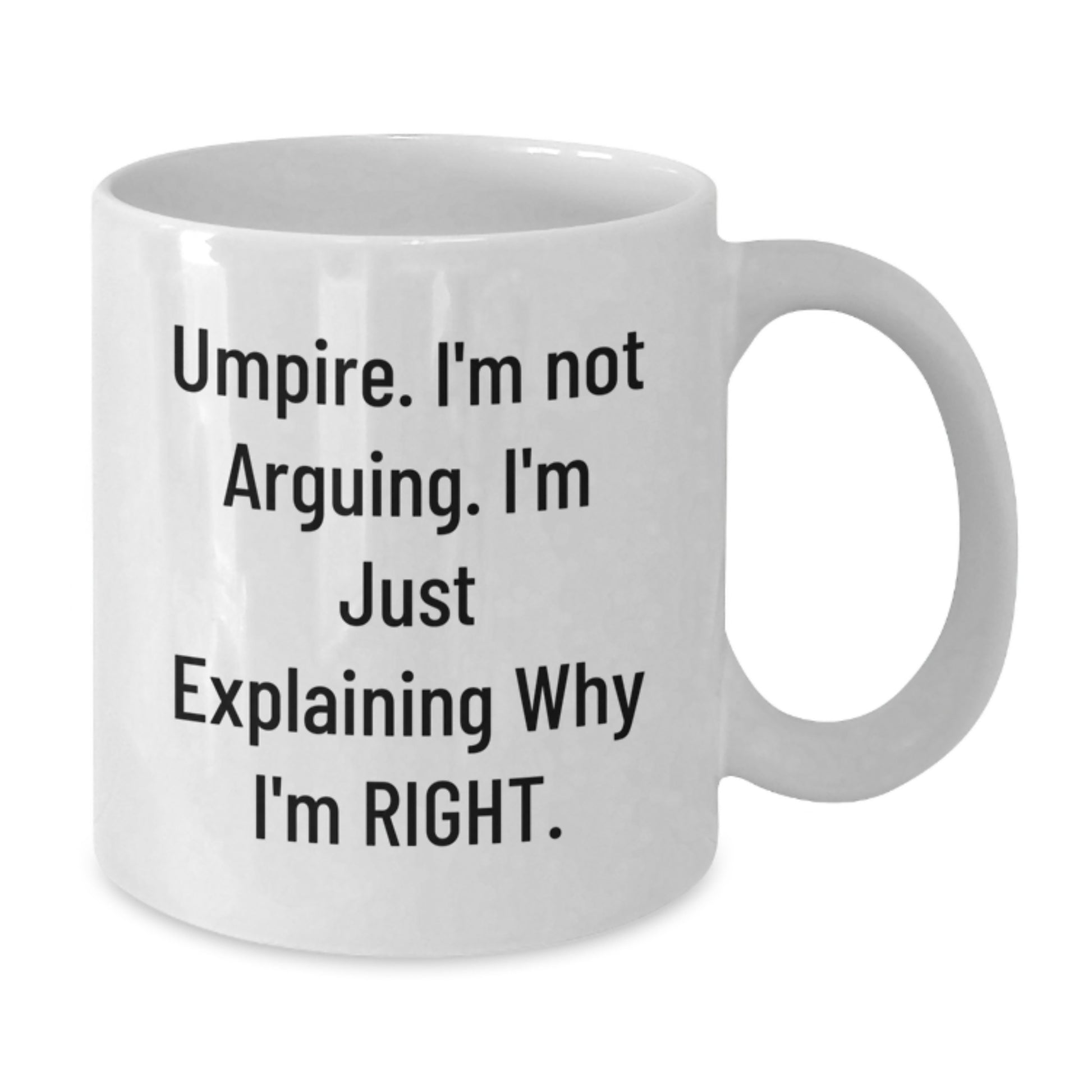 Umpire Keepsake White Coffee Mug for Him Birthday Gift - Additional