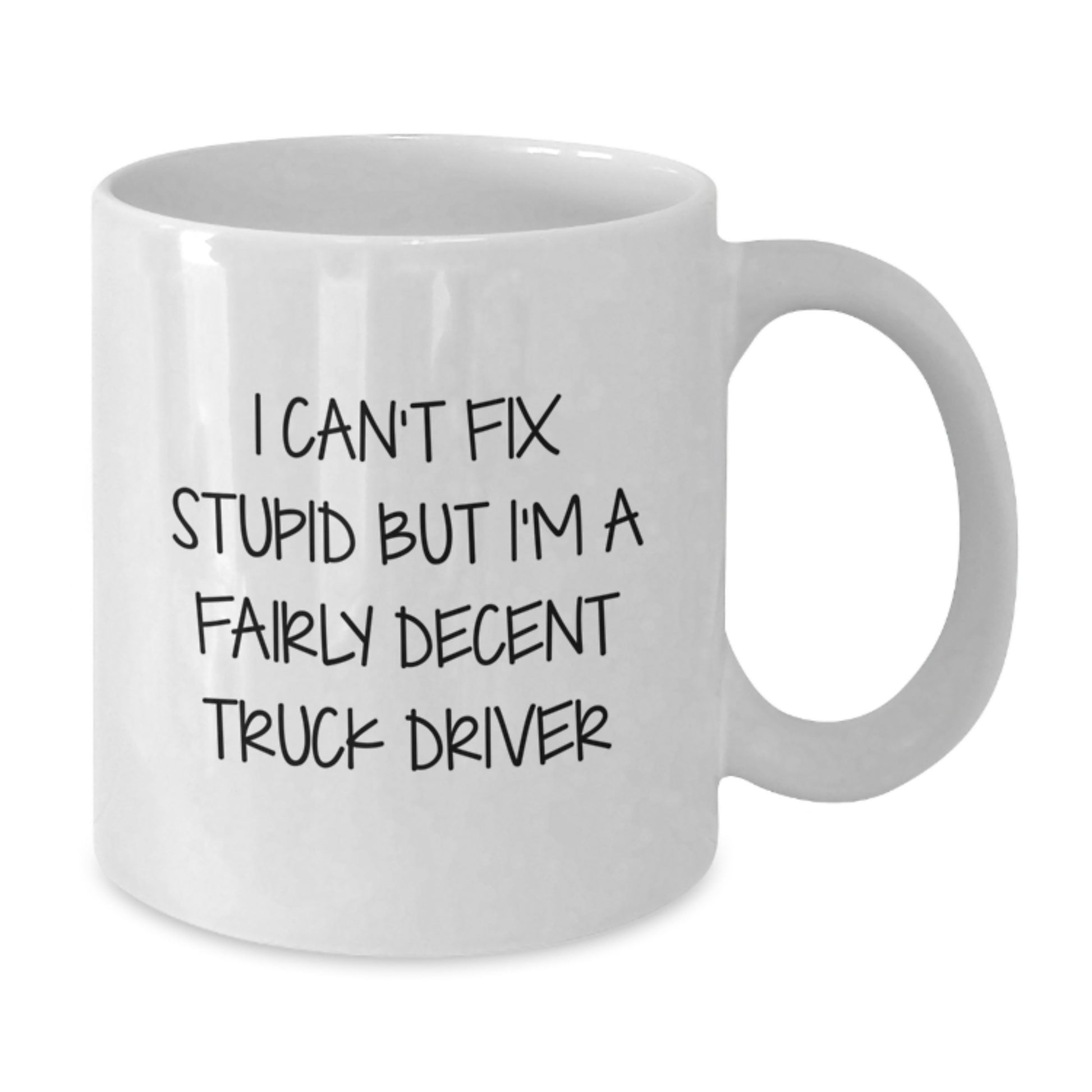 Funny Truck Driver Mug Gifts from Friends, Gifts for Truck Driver, Birthday Unique Mugs White Ceramic - Additional