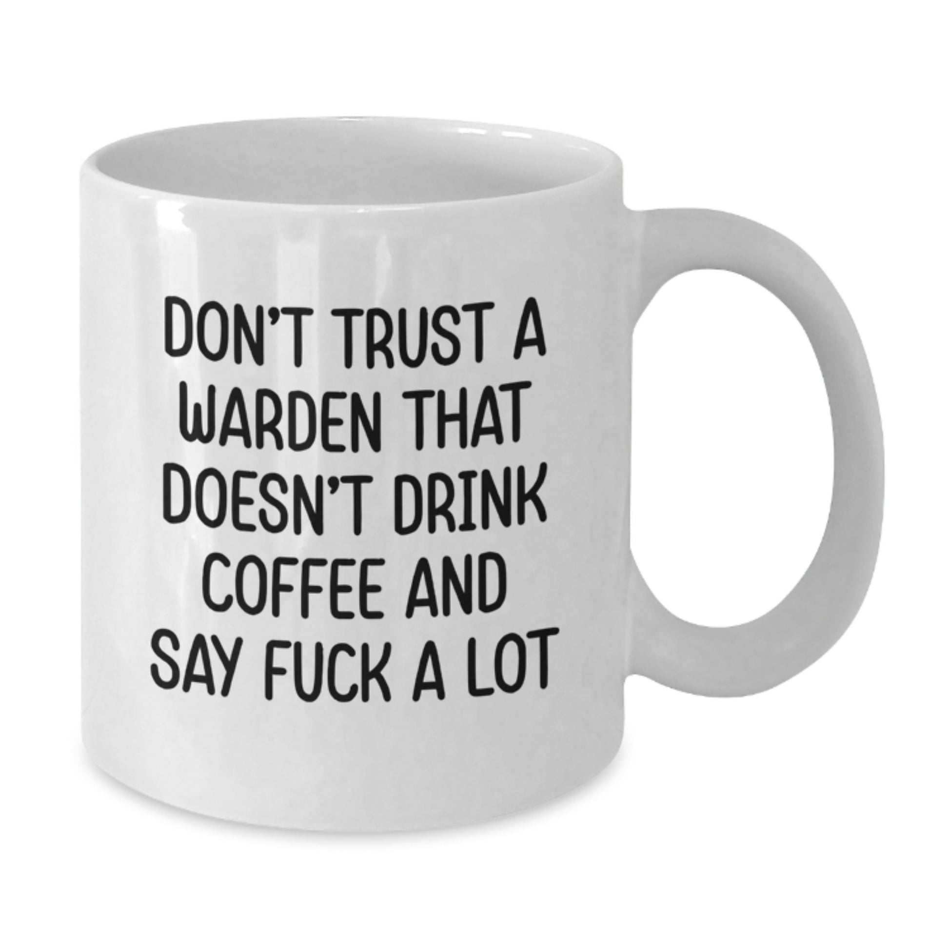 Funny Warden Gifts from Friends, White Coffee Mug for Warden, Graduation Unique Gifts - Additional