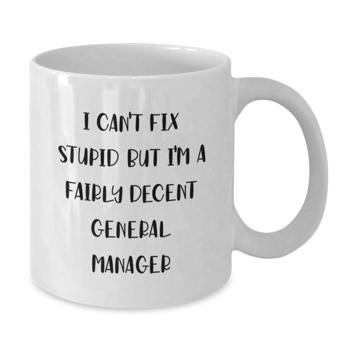 Funny General Manager Gifts from Men, Unique White Coffee Mug for General Manager, Graduation Unique Gifts - Additional
