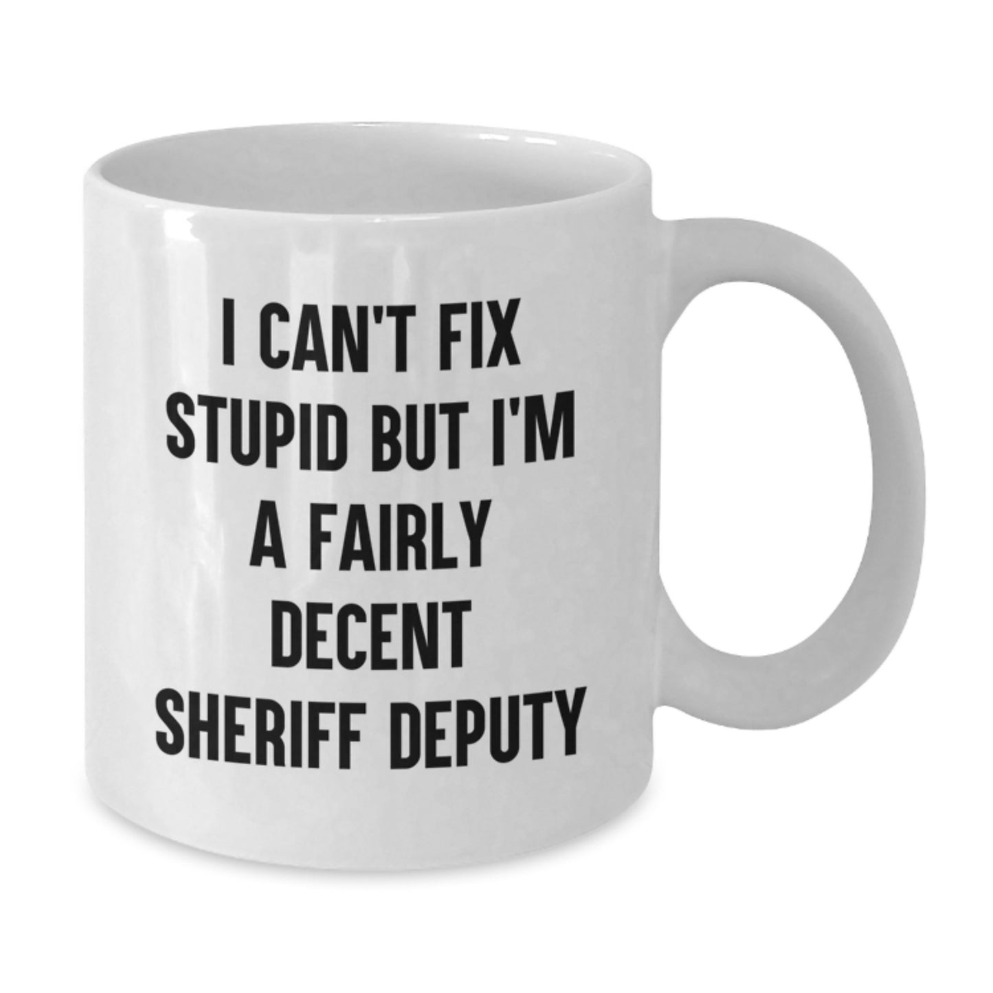 Funny Sheriff Deputy Gifts for Men, Sheriff Deputy White Coffee Mug, Inspirational Sheriff Deputy Graduation Unique Gifts from Friends - Additional