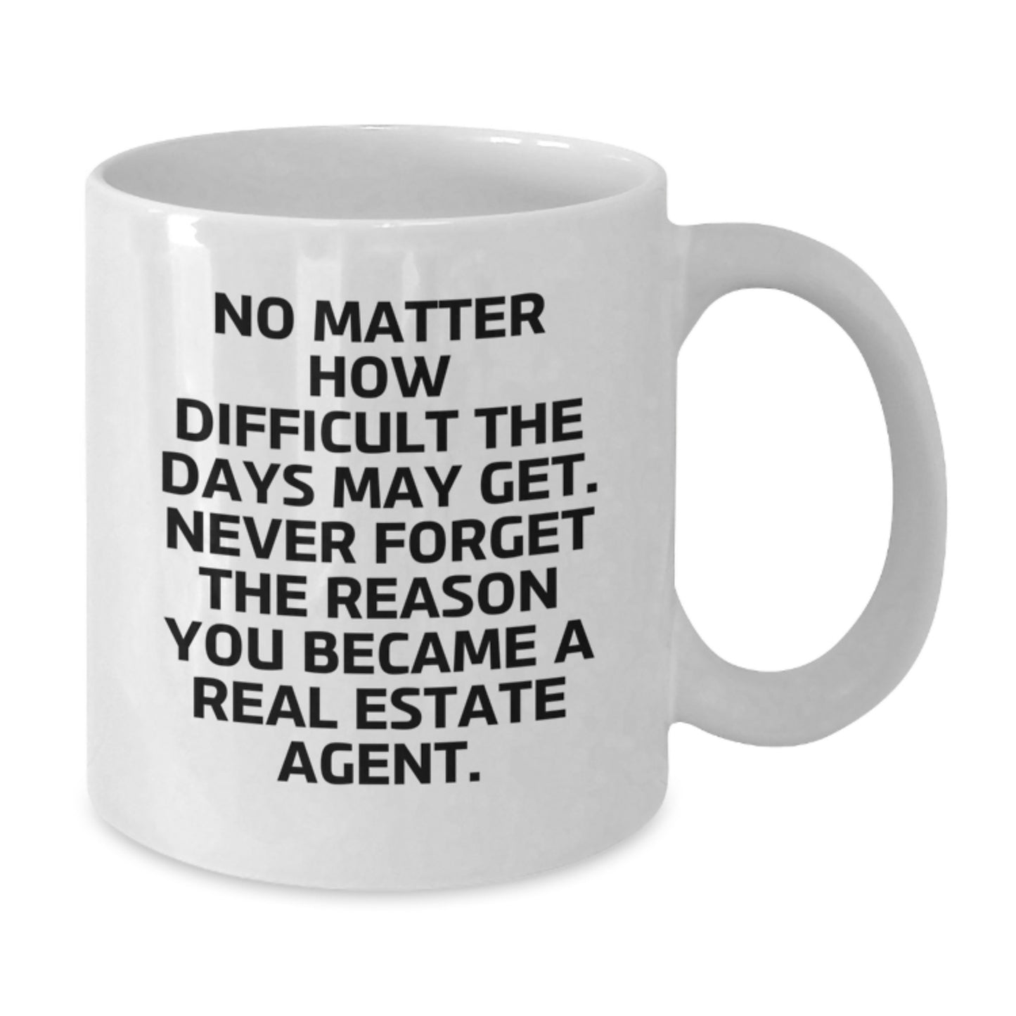 Real Estate Agent Inspirational Gifts from Men, Funny Coffee Mug for Real Estate Agent Graduation, Never Forget You Became Agent - Additional